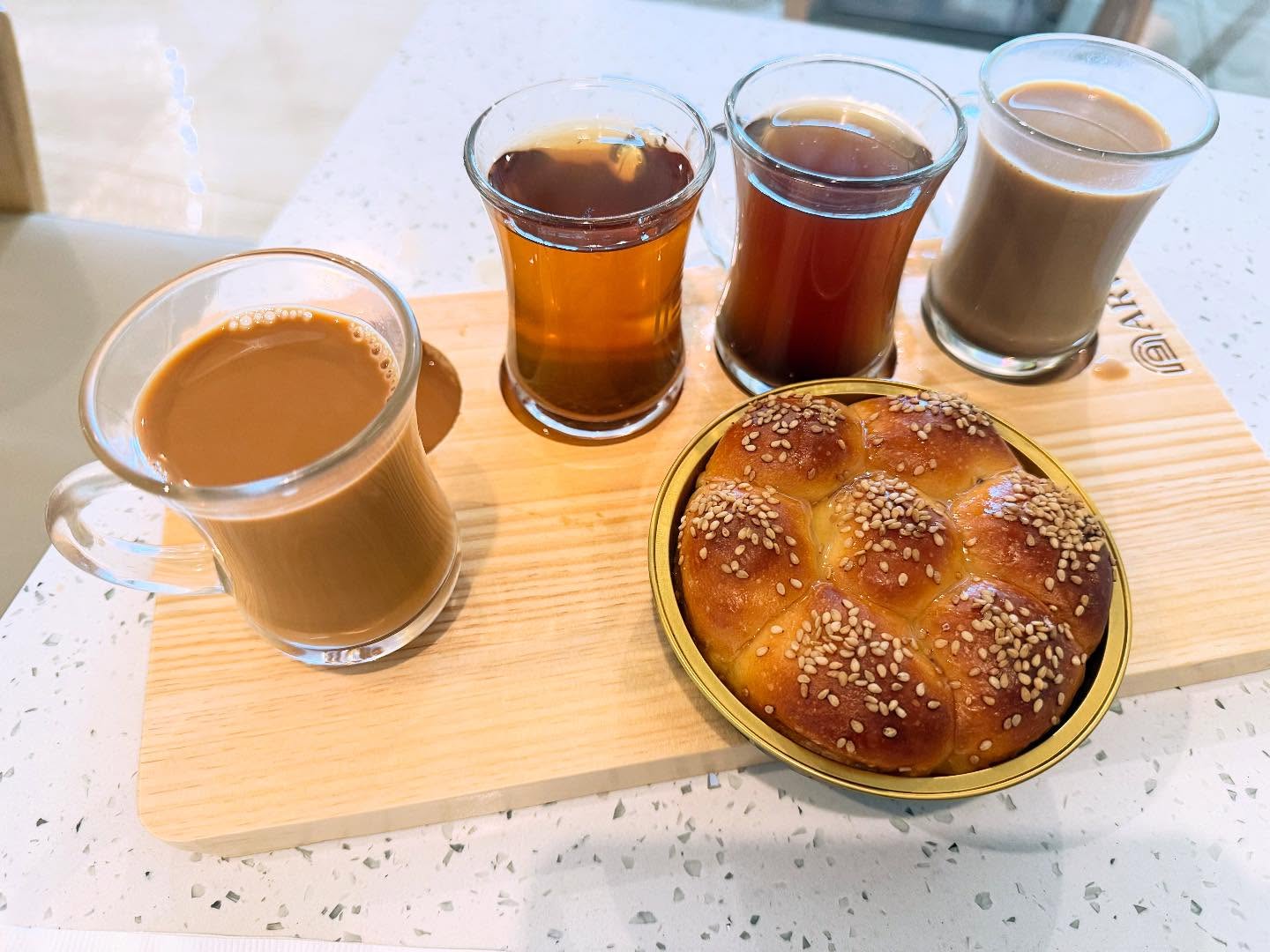 Wanted to try something new, and all the usual coffee places were packed. Pretty tasty - but you need to have a love of cardamom (which I do). https://arwacoffee.com/ - New West Parmer Lane location