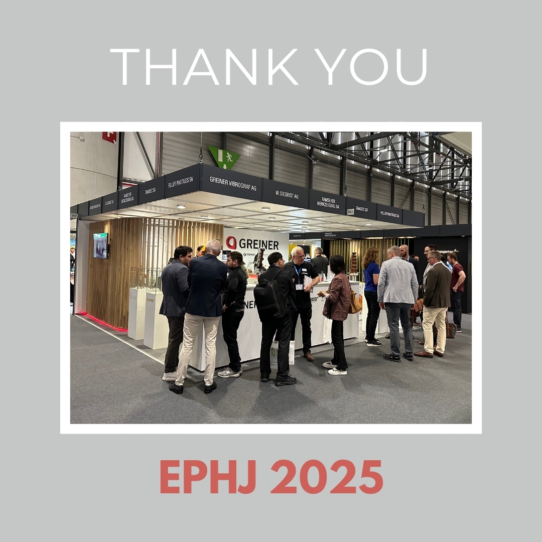 Vielen Dank für Ihren Besuch!
Wir danken Ihnen herzlich für Ihren Besuch an unserem Stand auf der EPHJ.
Es war uns eine Freude, Sie kennenzulernen und mit Ihnen ins Gespräch zu kommen.
Bis bald! 👋
Thank you for visiting us!
We sincerely thank you for stopping by our booth at the EPHJ.
It was a pleasure meeting you and having the opportunity to exchange ideas.
See you soon! 👋
#wsiegristag #ephj2025 #thankyou #swissmade
