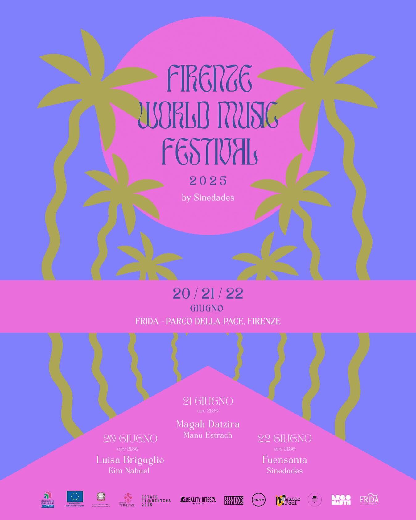 È una bella follia. Di quelle tipiche Sinedades.
Mancano 2 giorni al nostro Festival.
In una location nuova di Firenze: spazio Frida / ex campeggio Michelangelo, zona piazzale, ad ingresso gratuito.
Saliranno sul palco alcune delle voci che amiamo di pi