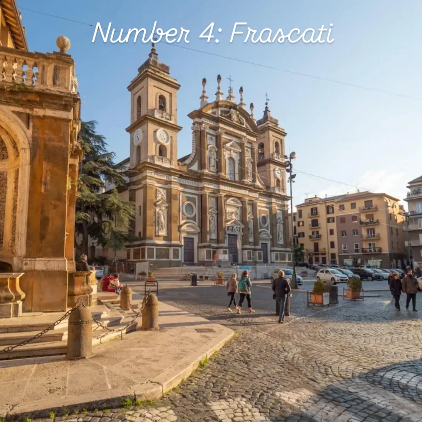 5 hidden Gems near the villa
Number 4: Frascati 35 min by car from villa
On warm summer evenings, Frascati comes alive with locals filling the streets and piazzas. Known for its refreshing white wines, this Castelli Romani town is ideal for aimless wandering, casual wine tasting, and soaking up the relaxed rhythm of life—il dolce far niente at its finest.
#ItalianEscape #frascati #italycountryside #italyvacation #romecountryvilla #villawithpool