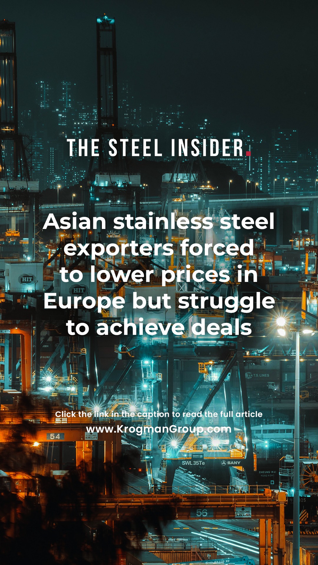 The Steel Insider — Asian stainless steel exporters forced to lower prices in EU but struggle to achieve deals
Asian stainless steel exporters are facing increasing pressure in the European market, prompting them to reduce their prices significantly amid a continuous decline in stainless steel values observed through late May and early June.
However, despite these price cuts, many exporters—particularly from Indonesia, India, Taiwan, and South Korea—are struggling to secure firm deals.
Click the link in our bio to read more!
#TheSteelInsider #IndustryUpdates #StainlessSteel #Exports #Asia #Europe