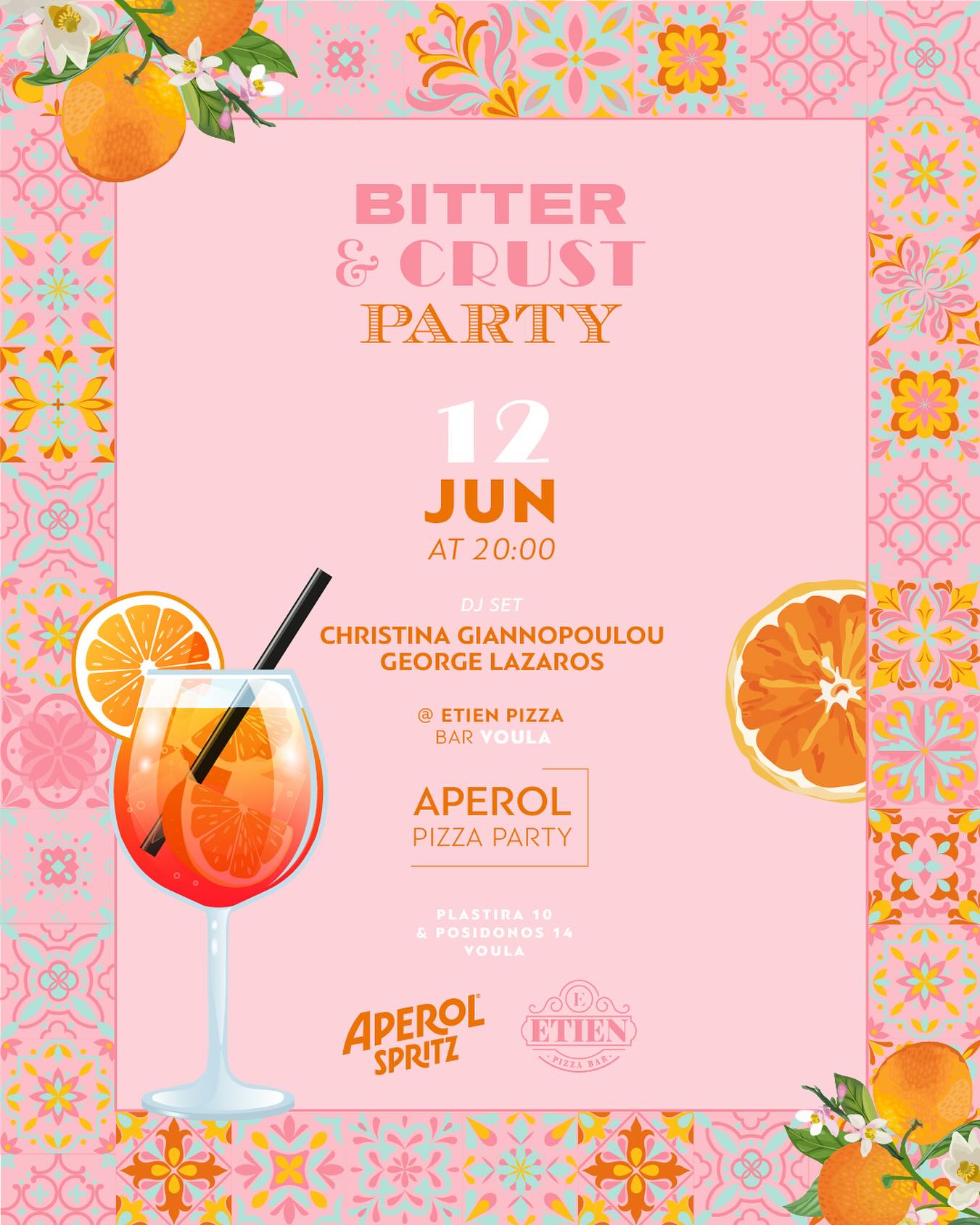 Bitter & Crust Party!
Where : Voula
When : 12/6 at 20:00
•
•
•
#etienpizzabar #voula #party #partytime #pizza #aperol #summerparty