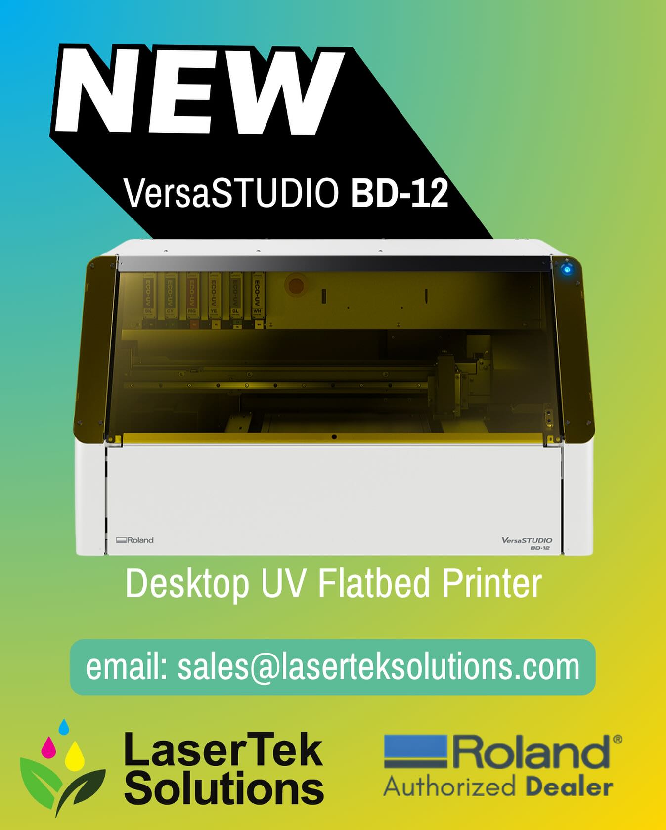 Meet @rolanddga ‘s new VersaSTUDIO BD-12, the perfect desktop UV flatbed printer for all your big ideas! 🎉
💡Learn more: https://www.laserteksolutions.com/product-page/versastudio-bd-12
#LaserTekSolutions #RolandDGA #VersaSTUDIO #UVprinter #BD12