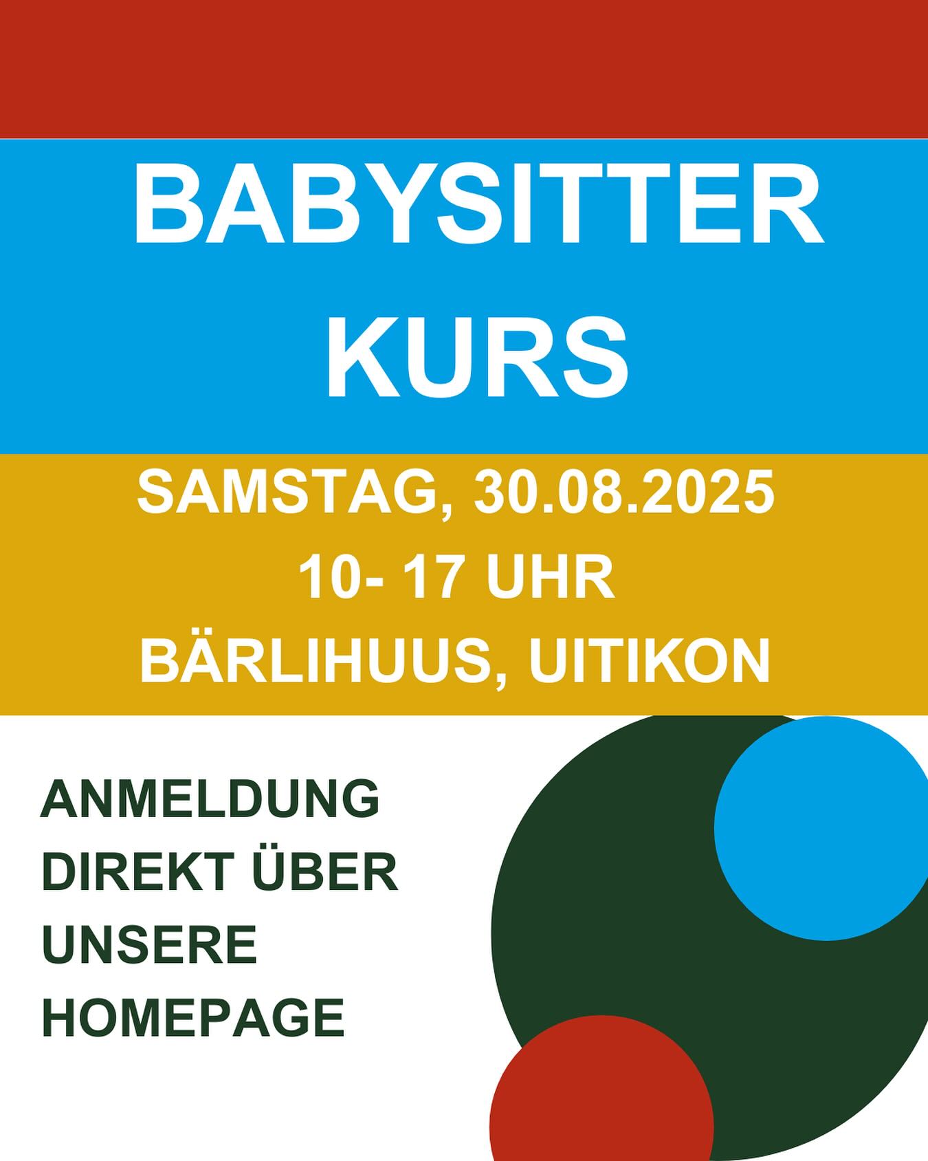 Unser neuer Babysitter Kurs ist endlich online! Meldet euch gerne schnell an, wir freuen uns über viele Teilnehmer 😀😀😀