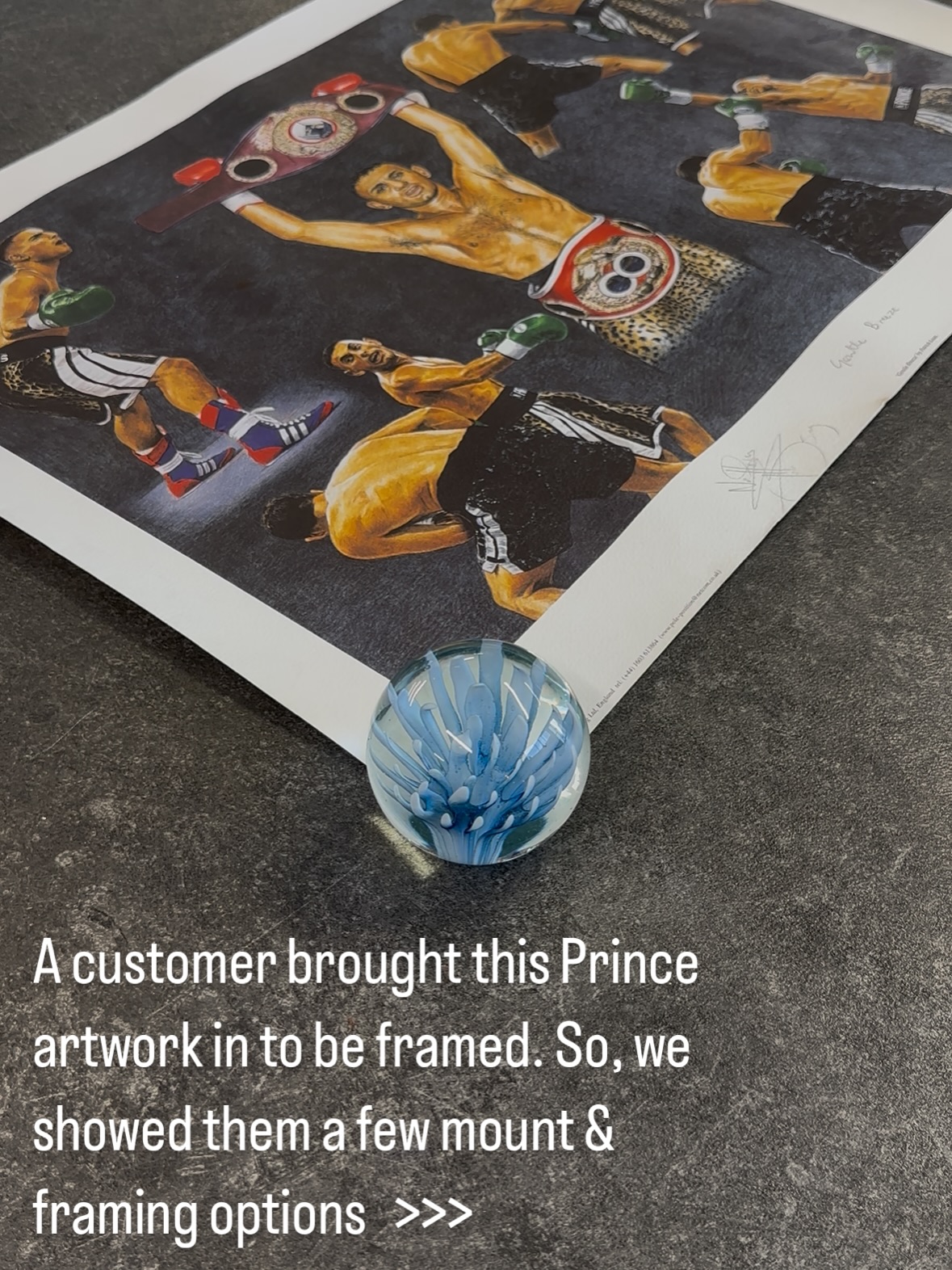 Just a few mounting options from an order today. What framing choice would you’ve gone for?