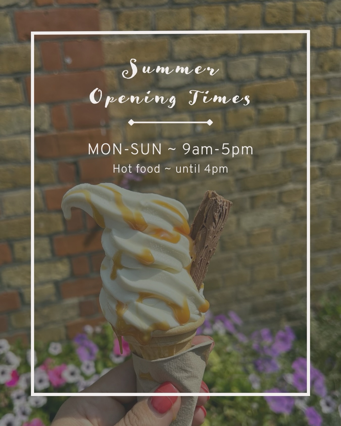 Extended hours, more time to enjoy! ☀️ We’re now open daily until 5pm. Pop by for artisan coffee, a bite to eat, or a Jersey Holstein soft-serve 99!🍦
