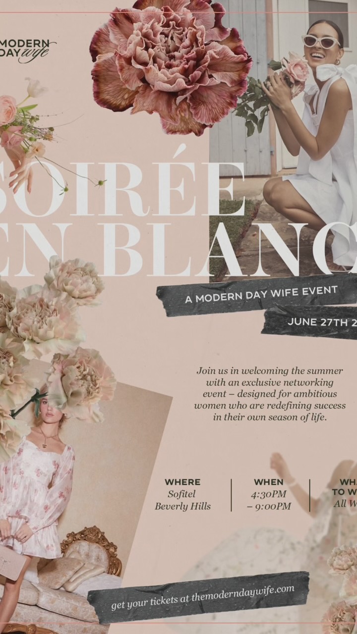 We love a Soiree!!!! Soiree en Blanc Beverly Hills…All white event #soireeenblanc An exclusive summer networking event designed for Ambitious women who are redefining success in their own season of life. Meet our A-List Branding Client Anika Mckelvey Key sponsor, Panelist and Fashion show curator!