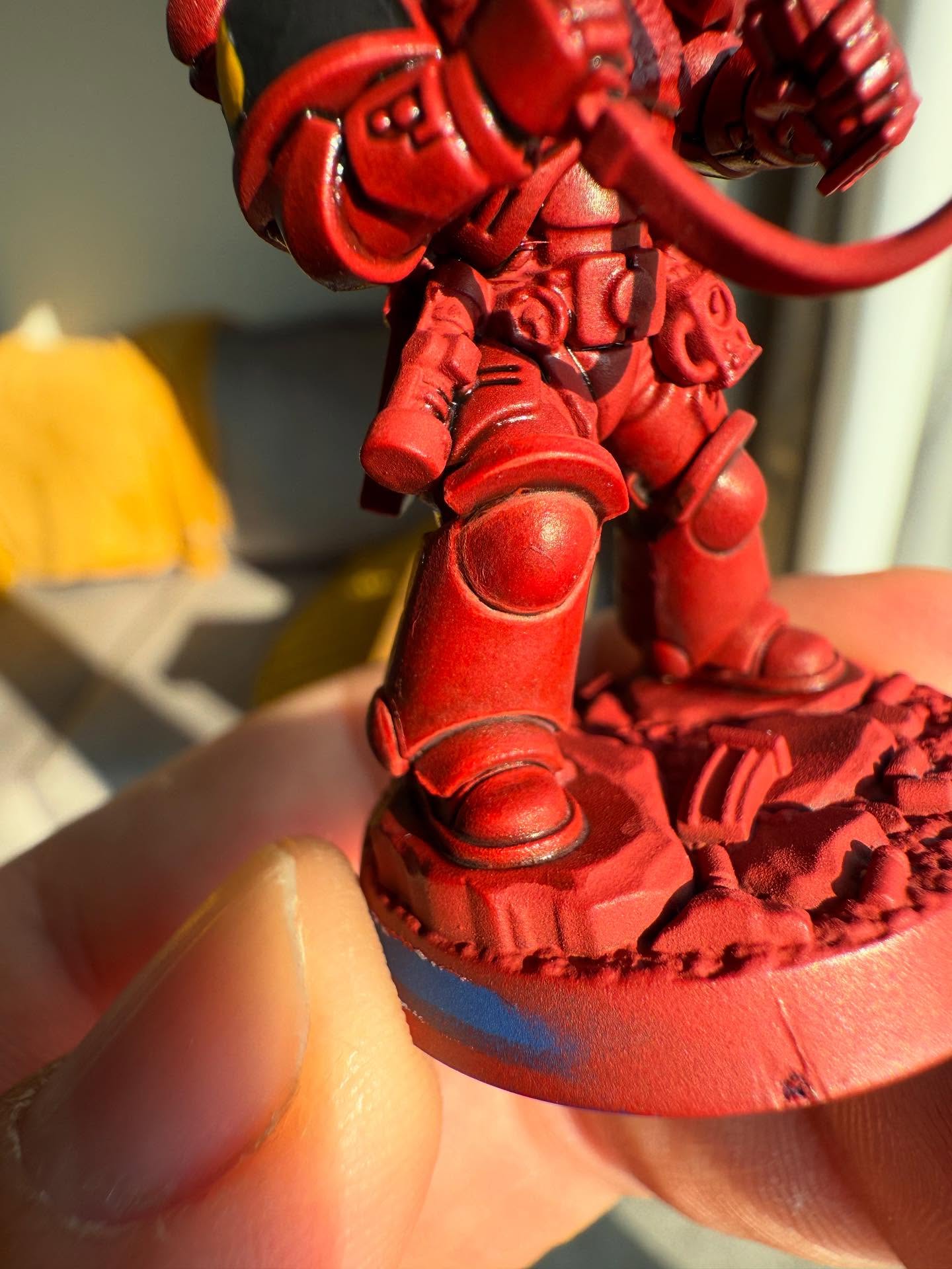 Having a great time painting when I get the opportunities, it’s been really nice to paint such a variety of colours for my different minis #Nerd #Warhammer #warhammer40k #WarhammerCommunity #warhammer40000 #WarhammerArt #miniaturepainting #SpaceMarine #tauempire #Wargaming #hobby