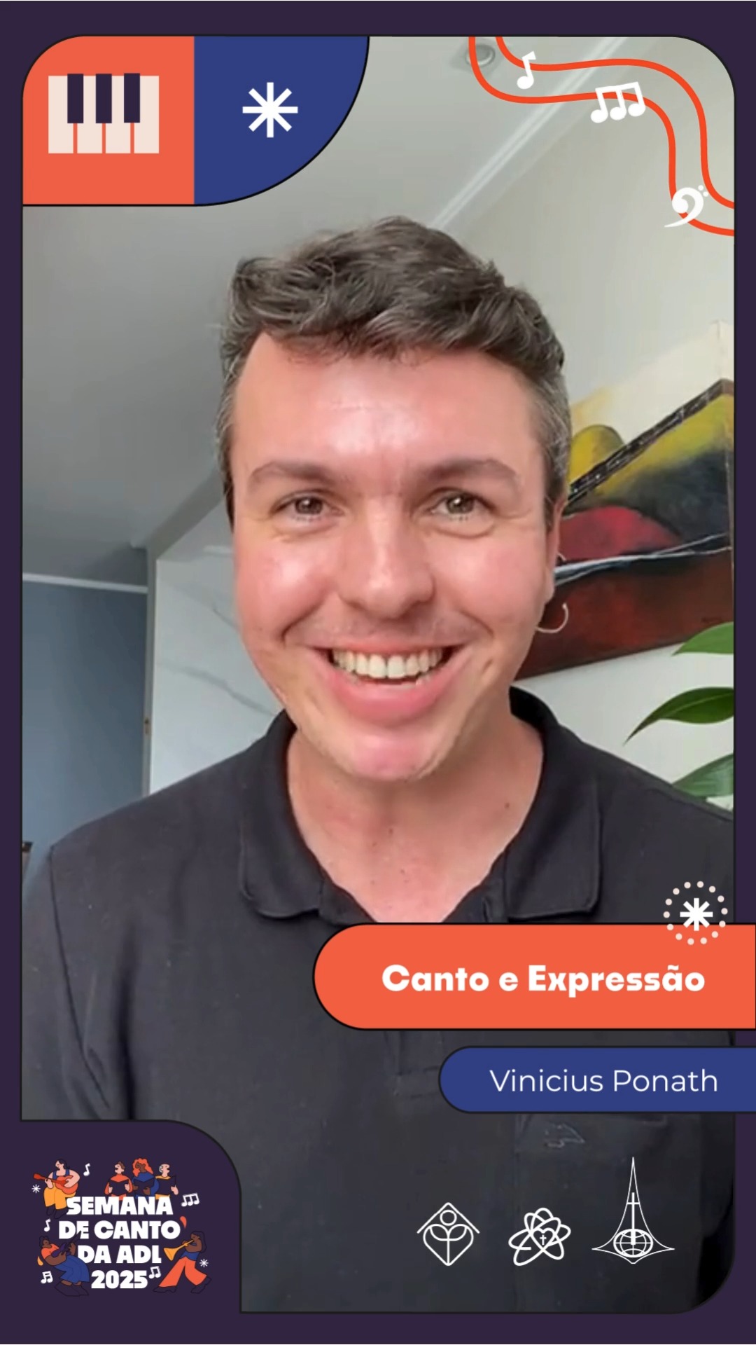 🎶 Venha para a Semana de Canto 2025 e participe da oficina Canto e Expressão com Vinicius Ponath!
Uma oportunidade para quem quer descobrir e explorar seu potencial vocal e expressivo, com disposição, comprometimento e criatividade!
🚨 Últimas vagas!
🗓️ Inscrições até 13/06
👉 Saiba mais e inscreva-se: https://whatsapp.com/channel/0029VaEJaPMLY6dDpwr9qt2Z