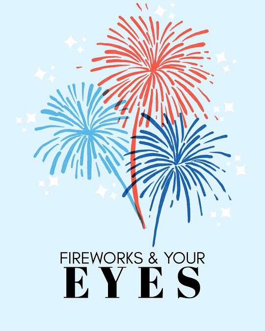 it’s Fourth of July weekend folks and we’re here with a couple eye safety reminders for those handling or near fireworks! We will be open until Thursday this week and will return Monday so if you have any questions feel free to give us a call!