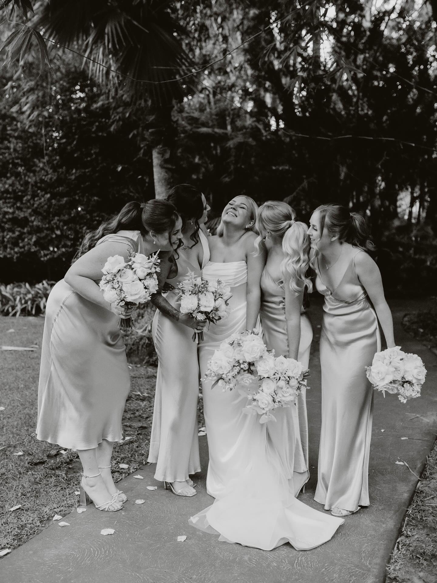 Behind every stunning bride is a hype squad in heels ♥