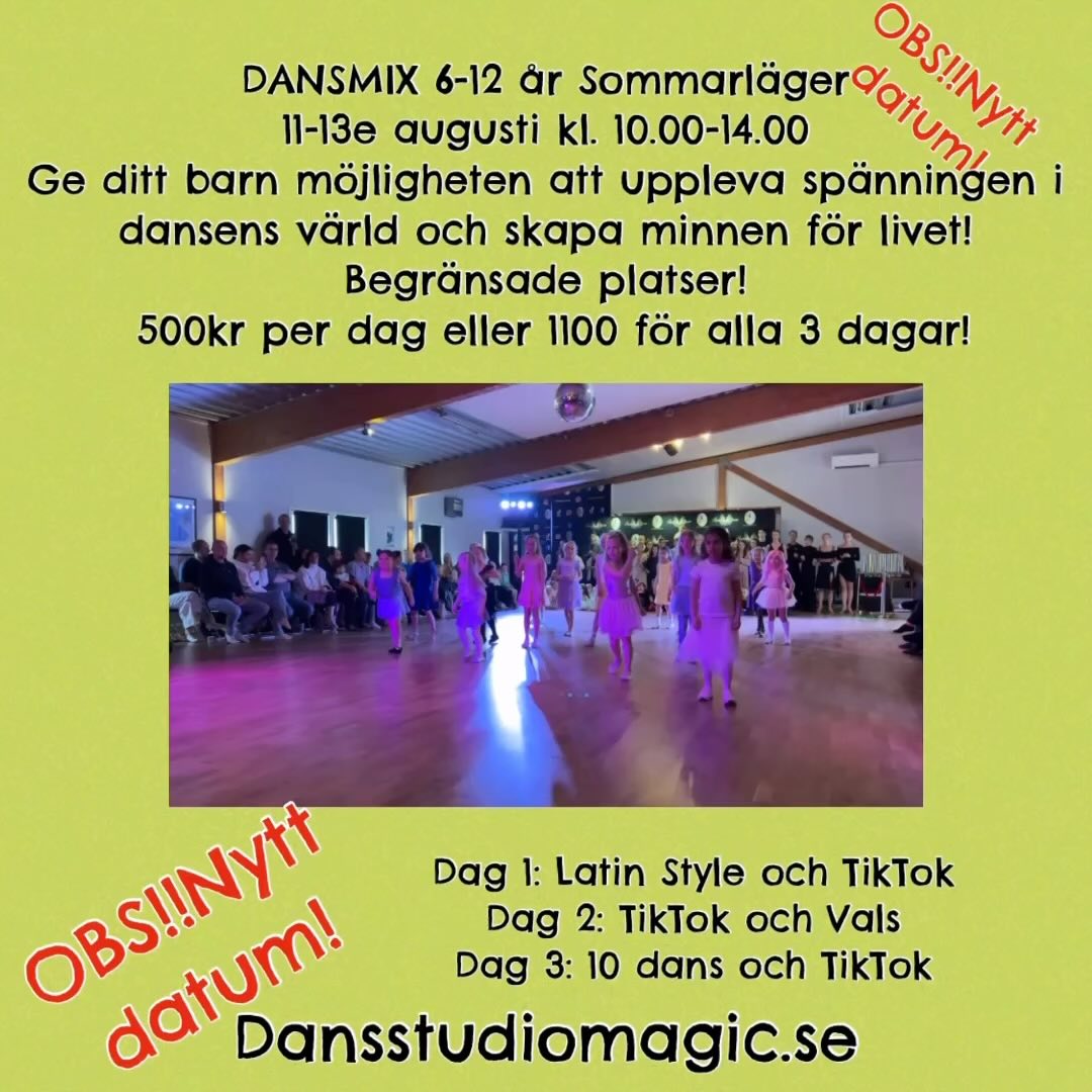 #barndans #dansmix #dansskola #dansläger #sommarläger