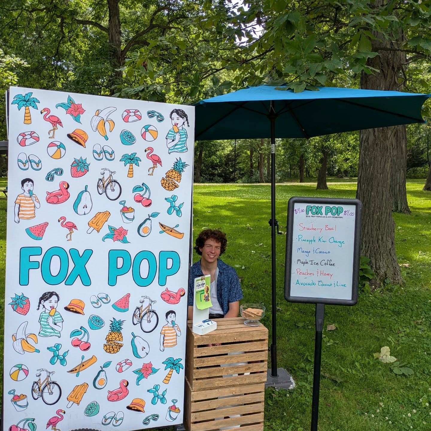 Come find Elias servin' pops at the Mandala Yoga Festival today - Pierce Park, Appleton