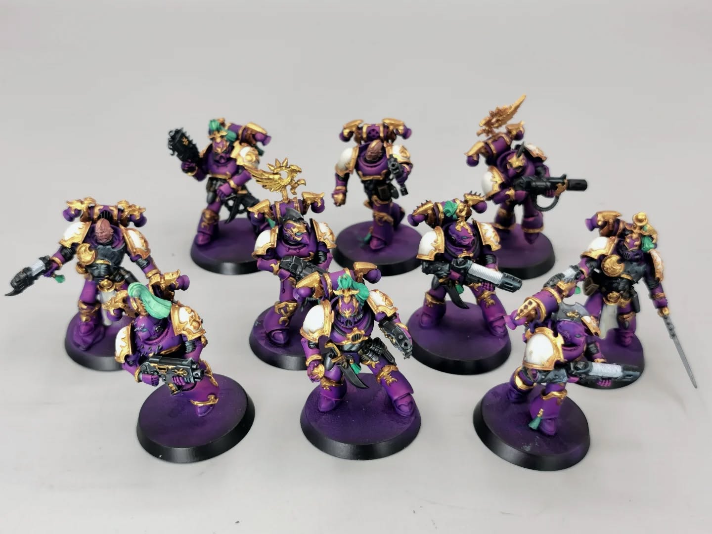 WIP !
Commande Urgente Emperor's Children !
Une armée pour la fin du mois 👌🏻
Niveau 2 - table top + confirmé
#painting #paintingwarhammer #paintingwip #warhammer #warhammer40000k #40000 #40k #warco #warhammercommunity #warhammerchaos #chaos #smc #chaosspacemarines #chaosarmy #warhammerchaos #fullgrim #emperorchildren #ec #warhammerEC #warhammeremperorschildren