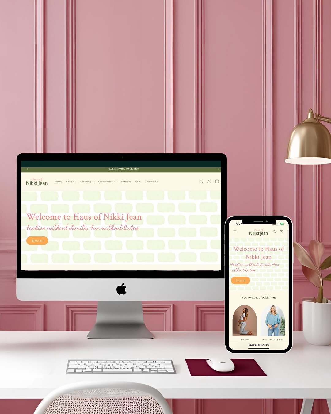 It’s quite inspiring getting to work with people whom are not only business owners, but entrepreneurs. And the clever lady behind @haus.of.nikkijean certainly is an entrepreneur.
Once again, we’ve had the pleasure of working with them in another of their businesses (number 4, I think 🤔 but who’s counting?!).
Thanks for trusting us to help with:
• comprehensive ecommerce (Shopify) website set up and design
• Implementation of their branding across the website
• Domain & custom email set up
• Set up of their email & text marketing via Klaviyo (abandoned cart & welcome email)
• Email templates, complete with their branding
• Discount pop up
• Set up of their Google Business Profile
• Meta Business Suite fixes & set up