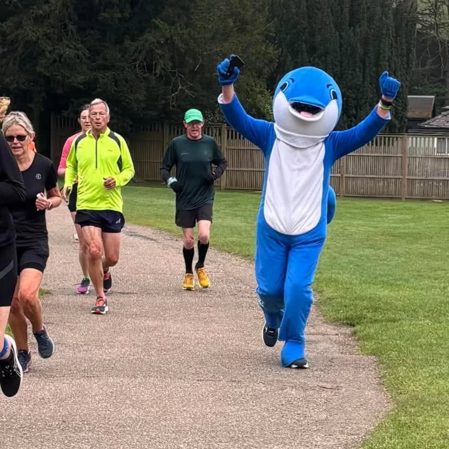 Every week I can, I run a @parkrunuk dressed as a dolphin. I want people to smile and ask me 'why'.
The why is simple, to remind everyone that our health is dependent upon that of the Ocean and, since we run on land and breathe the atmosphere, the Ocean is so easily forgotten.
Every other breath we take comes from the Ocean and that includes all those taken during the 5k we run with our friends every Saturday morning.
I run for the Ocean.