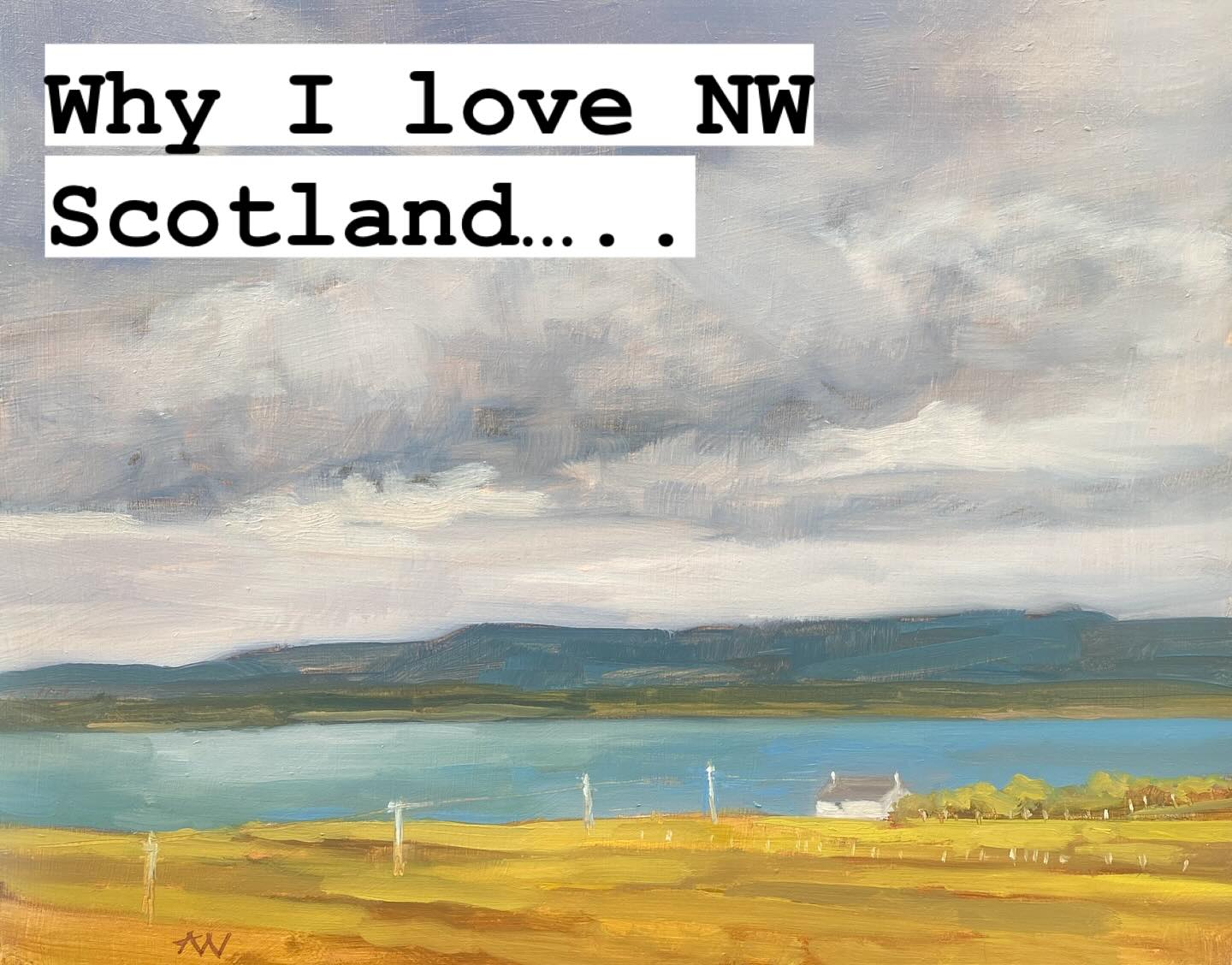 I am in the middle of nowhere in Wester Ross. We come here every year and I love it. My husbands grandparents bought a cottage here in 1964, when many houses up here were empty and not many people visited. The reverse is true now, but it is no less special. We are on a peninsula just off the North Coast 500 route
I love it here - so calm and peaceful, , so varied in views, activities, weather … 😬… we walk/ kayak/ fish/ paint/ read/ play board games/ cook random things from ancient cookery books/ cycle/ dam streams/ build sandcastles/ bbq on the beach……
We come alone/ with family/ with friends , always a joy. We always find something to do that we have never done before , and always enjoy doing things familiar.
This time I have already painted ( as usual) two pics- the first is a cottage we noticed a couple of years ago- we kayaked round a few bays and got tired and stopped here-thought it would be a great place to do up- and someone has!! The second is a favourite view of Loch Maree from Glen Doherty …
Lastly a photo of the phone box we used in 1998 to call our parents to tell them we had got engaged …. That’s a story for another time !!
My Scottish paintings will be released on my website when I return- subscriber’s will get first dibs so head to website to sign up!!
#happyplaces #nc500 #northcoast500 #westerross #gairloch #redphonebox