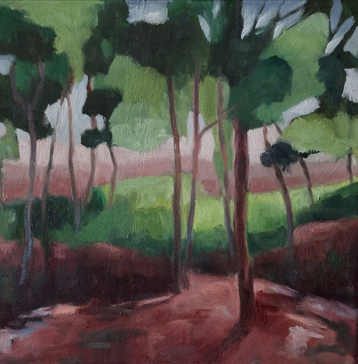 Morning light in the forest. I love early morning walks with our dog in the forest next to our house, especially at this time of year - and with these temperatures. The filtered light is just stunning.
Morning light - oil on canvas - 30x30 cm
#landscapepainting #morninglight #oilpainting #oiloncanvas #forest #filteredlight #ulvenhoutsebos