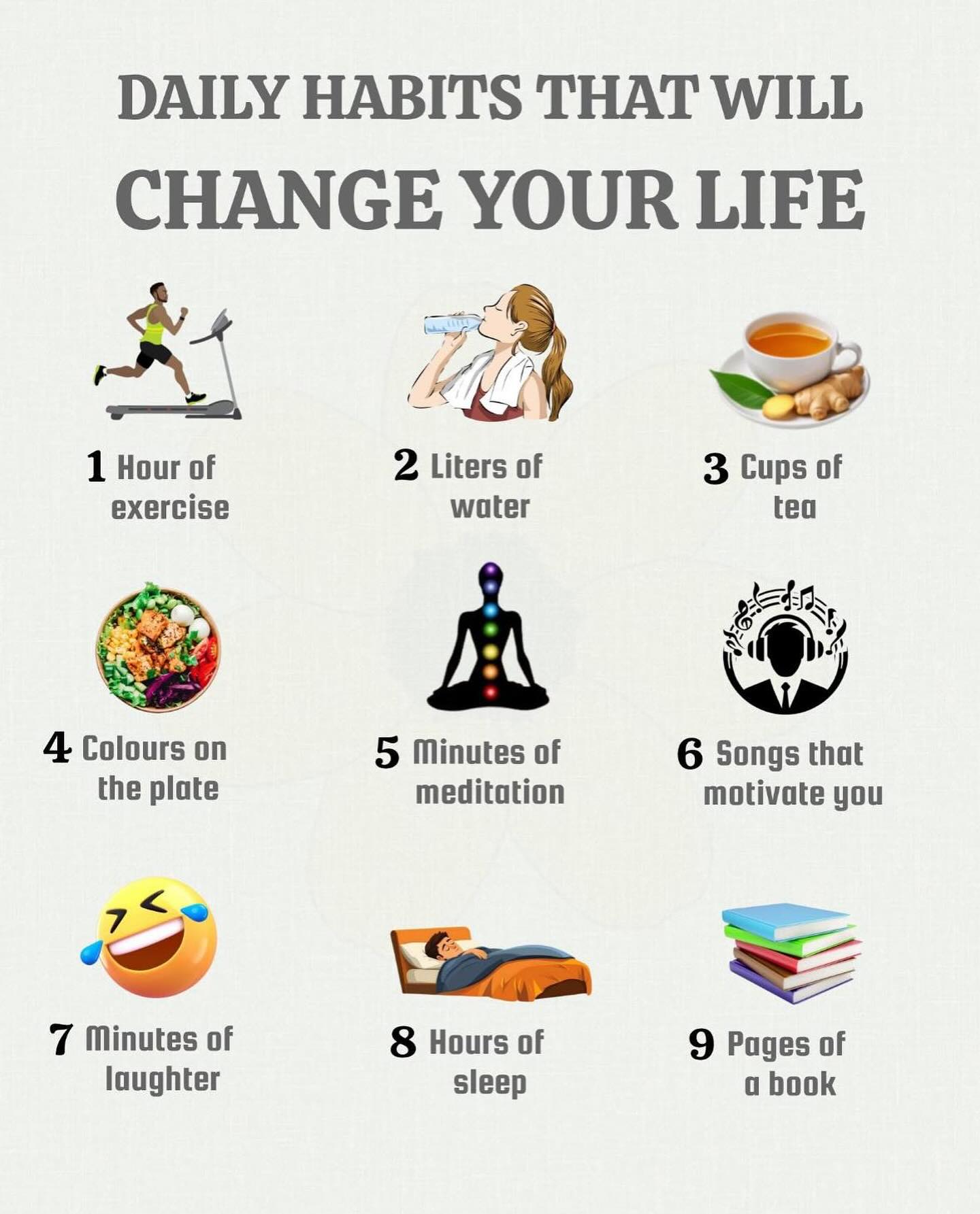 It's not always easy to do all of these but if you can do some, or just part of them, how can you not feel better?