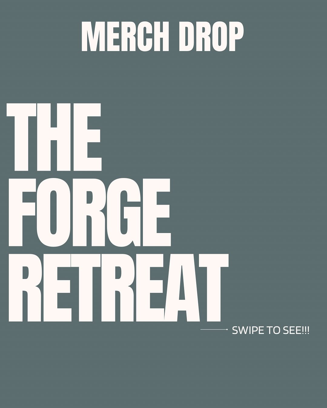 It’s here! The Forge Retreat’s 2025 merch drop!!! Head over to the link in our bio to order!
Get hype!! Only 46 more days until this year’s retreat! #forge25