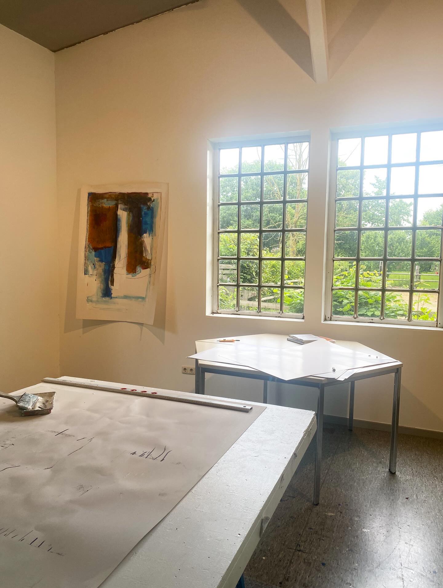 #expression #abstractart #100x140 #blueoverbrown