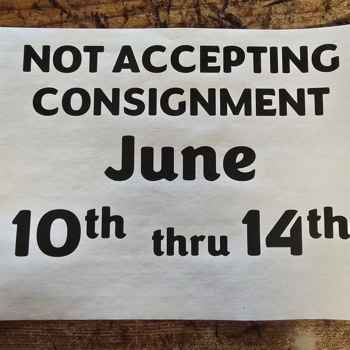 The new system is working well! However, we are taking in a lot of consignment from more of our consignors. We are accepting and pricing as much as possible. We are sorry for the inconvenience and greatly appreciate your understanding.