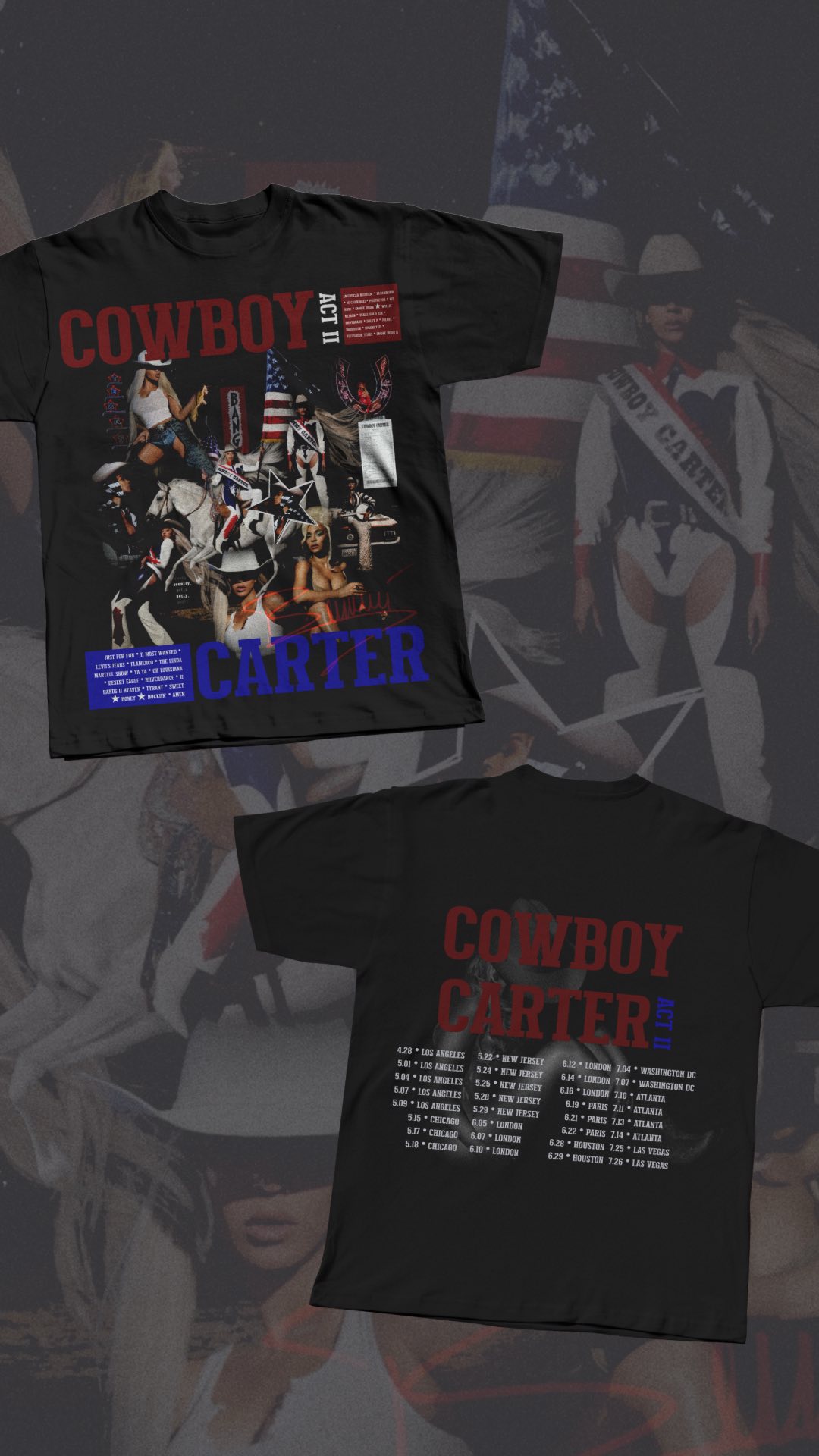 Merch design is something I’ve always done behind the scenes and never shared with the world. It feels good to do it now 😇
#graphicdesign #graphicdesigner #branddesigner #cowboycarter #cowboycarterworldtour #tshirtdesign #merchdesign #logodesign #logodesigner #candithecreative #beyoncé