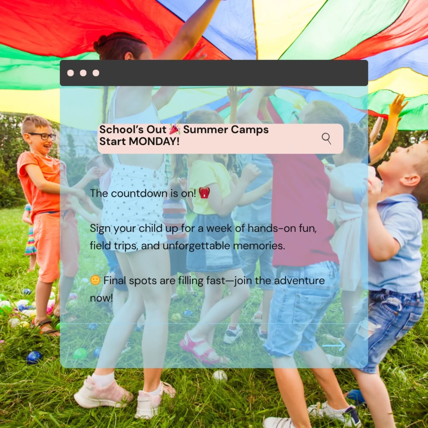 Happy last day of school, Loudoun County! 🎉
We’re celebrating with sunshine, big smiles, and a countdown to CAMP! Our first week—Eco Explorers—starts this Monday, June 16th, and we couldn’t be more excited. 🌿🚌✨
Let the summer adventures begin!
#LearningAdventureBus #SchoolsOut #LoudounSummerCamp #CampStartsMonday #ecoexplorersweek