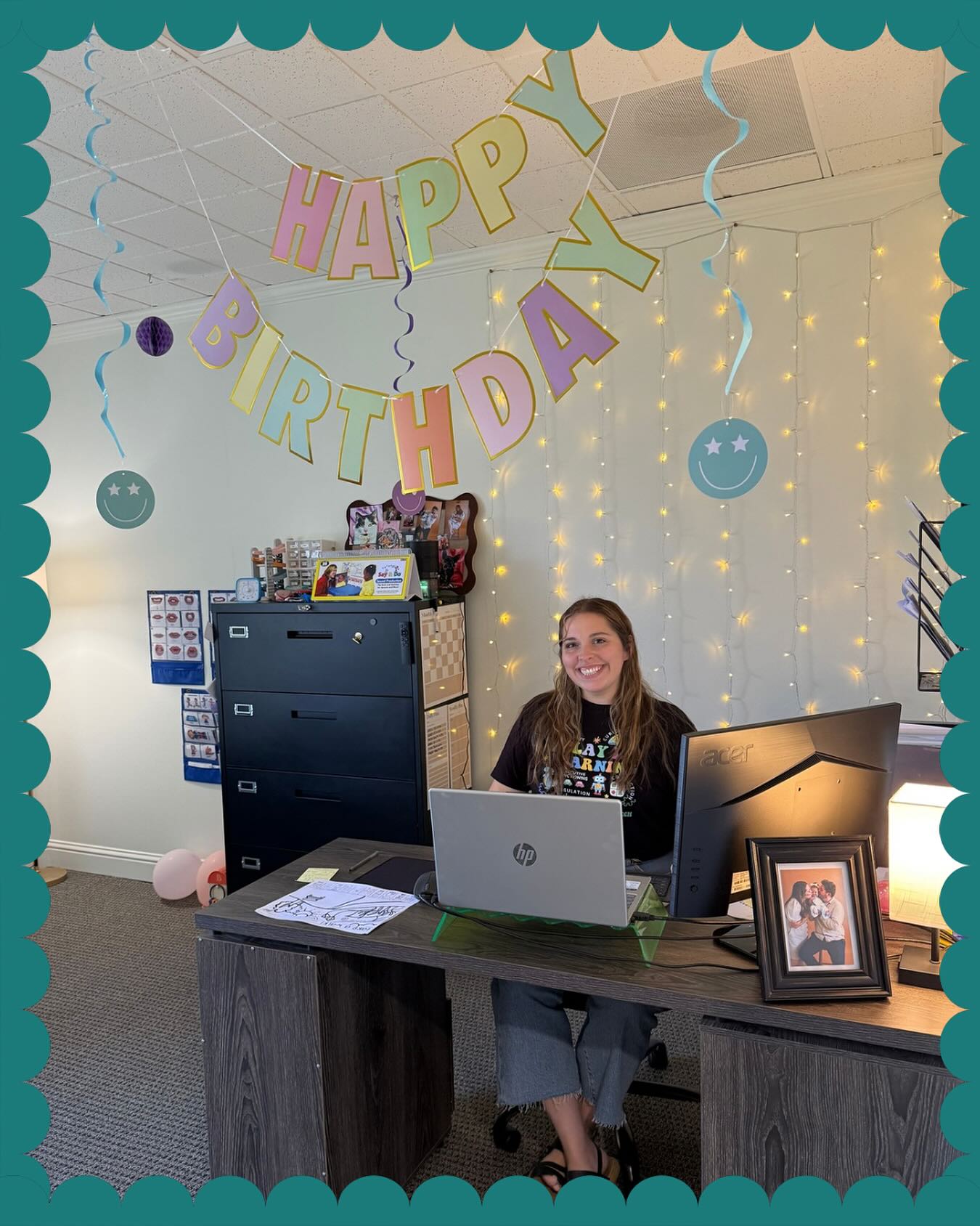 🎉 Happy Birthday, Nikki! 🎉
Wishing the happiest of birthdays to you! You’re not only an incredible therapist, but also a creative genius! Your kindness and fun energy make you truly one of a kind—and it’s no wonder you’re loved by everyone who knows you.
Wishing you an amazing year ahead! 🌟