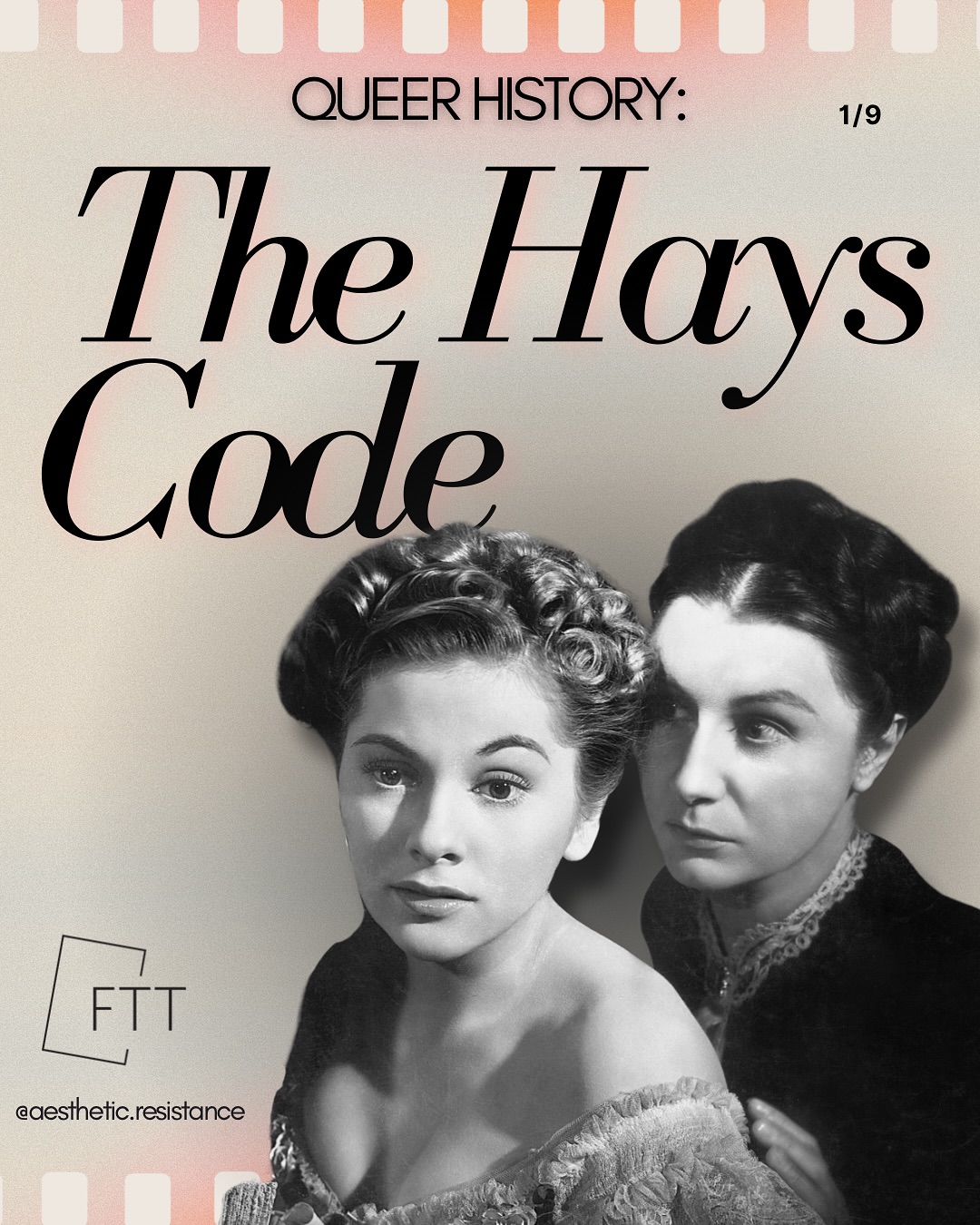 Highlighting an important era in queer history, today’s post is about the Hays Code, a set of guidelines that governed what could and couldn’t be included in motion pictures. In effect from 1934 until 1968 (although it began losing impact during the 1950s), the Code covered everything from violence to sexual content, in an effort to force films into promoting strictly “moral values.” It’s a fascinating time in the history of film and media, with the Code responsible for many of cinema’s most (in)famous moments. Maybe this post will teach you something new (ie. did you know Audrey Hepburn was in a lesbian movie??) or maybe it’ll just be a reminder of how morality politics and media are intertwined throughout history. Either way, we hope you’ll read and enjoy! 🎞️🏳️🌈🏳️⚧️🎬