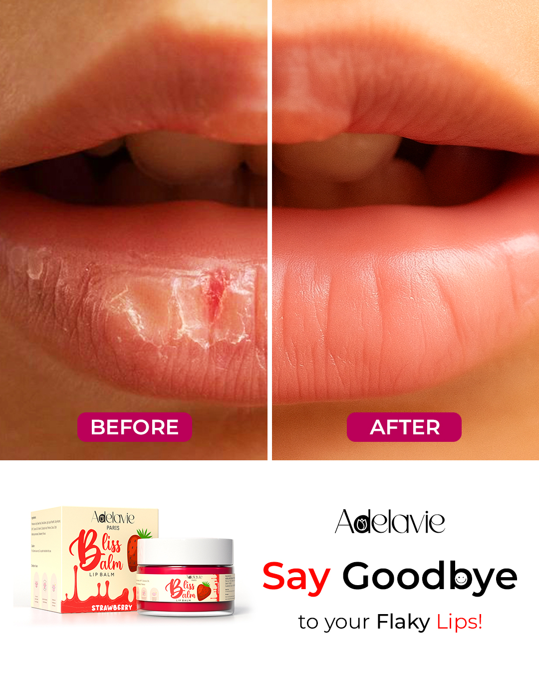 Say goodbye to flaky, chapped lips with Adelavie Lip Balm 🌿💋 — enriched with beeswax, shea butter & vitamin E for deep hydration and smooth, soft lips. 100% chemical-free & organic lip care!
#organiclipbalm #lipcareroutine #drylipssolution #naturallipbalm #adelavielipbalm #chappedlipsremedy #smoothlipsnaturally #adelaviebeauty #adelavie