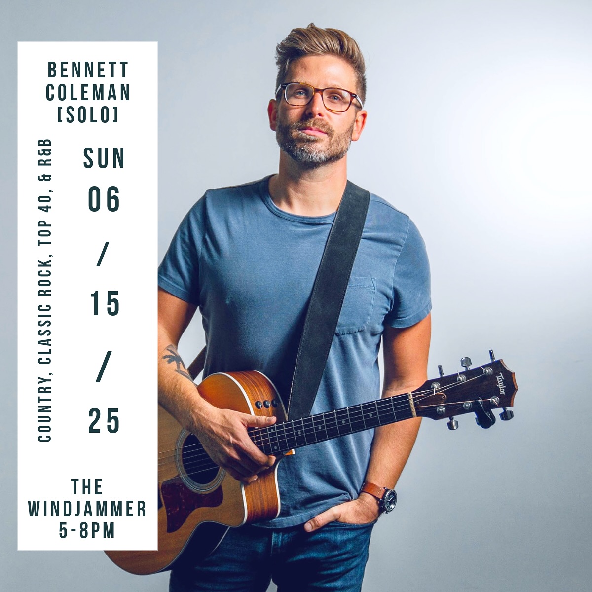 UPDATE: Cancelled. Unfortunately my new car decided to billow smoke out of the hood so I’ll be spending the day at the dealership… 😑
I’m at the @windjammeriop this Sunday 5-8pm, swing by for a sunset beer and sing yer little hearts out!