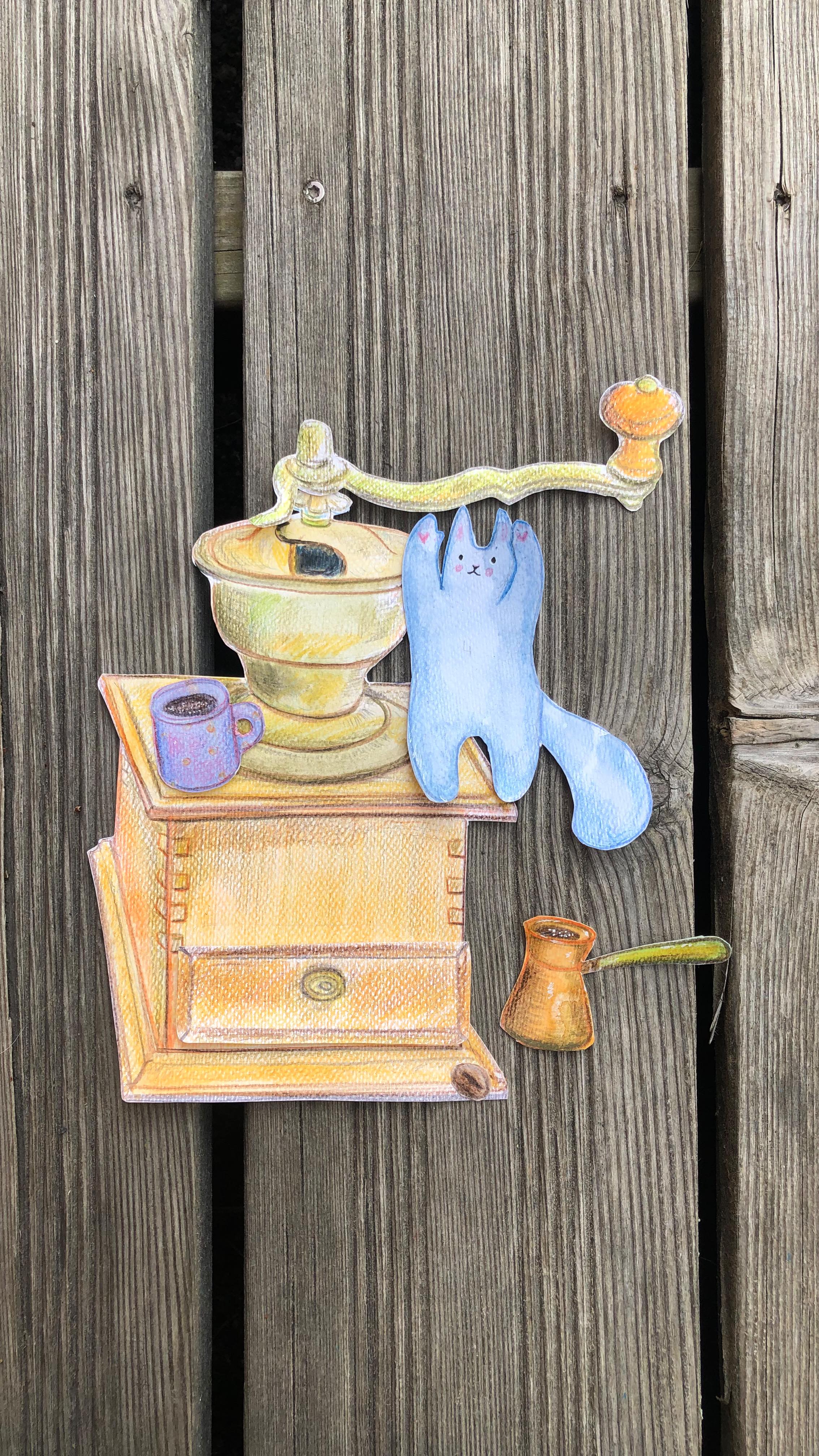 Have a nice day. Despite all odds.
This short video is better to watch with sound.
#coffeegrinder #retro #catsandcoffee