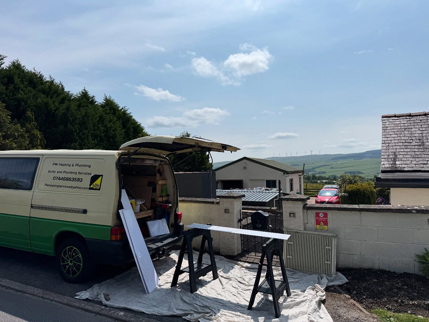 Not a bad view to be working with! #plumber #scenery