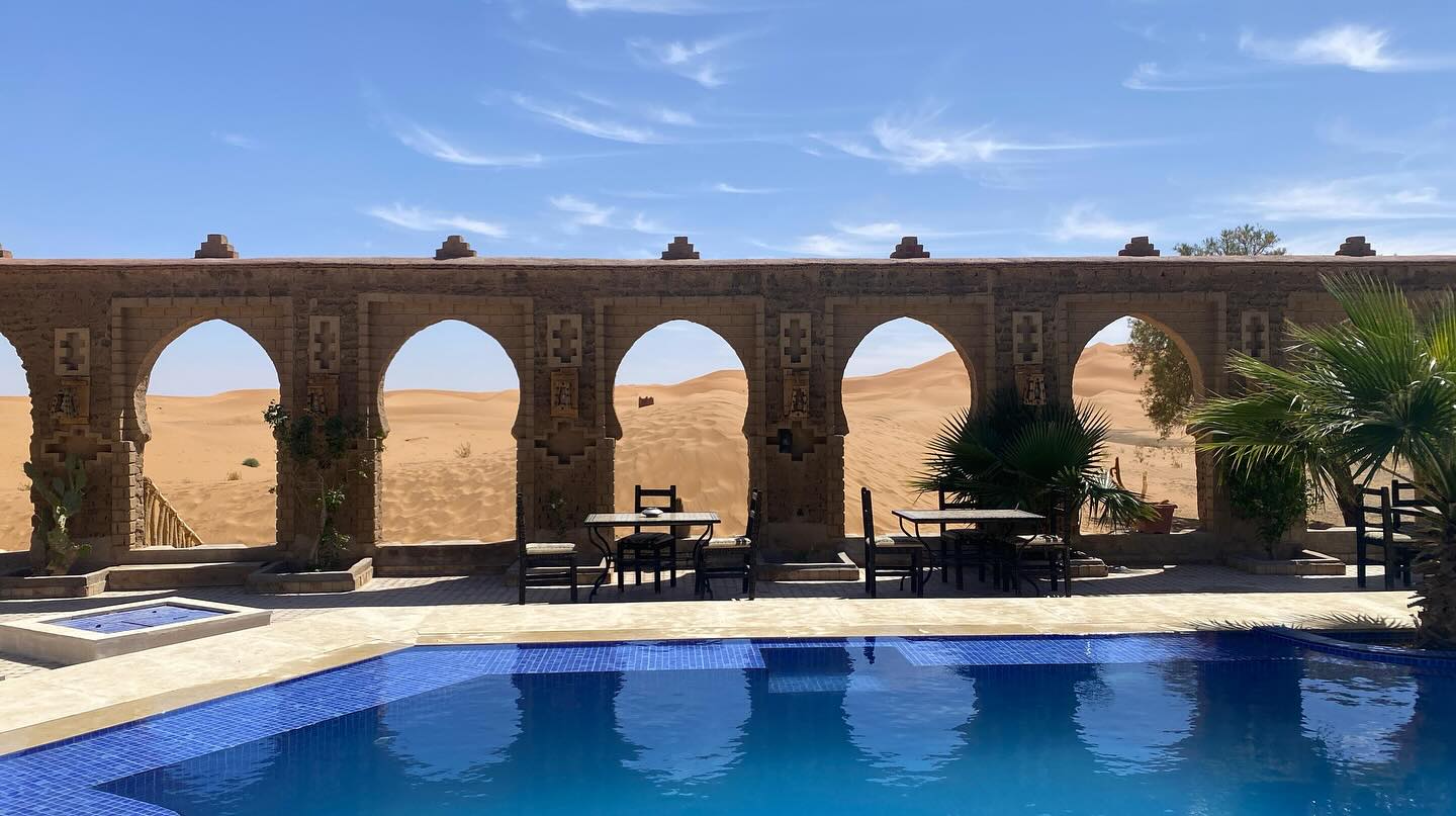 ✨ 5-Day Private Morocco Desert Adventure ✨
Looking for the perfect October break? Whether you’re a family, a couple, or a group of friends — this private journey from Marrakech to the Sahara is packed with magic, comfort, and unforgettable views.
🌄 Day 1: Depart Marrakech, crossing the High Atlas Mountains and Berber villages. Sleep in a traditional kasbah near Aït Ben Haddou.
🏞 Day 2: Explore Ouarzazate & Dades Gorge. Spend the night in a charming guesthouse near Monkey Fingers.
🐪 Day 3: Continue to Merzouga, stopping at Todra Gorge. Ride camels into the dunes to your luxury desert camp. Enjoy Berber music, stars & stillness.
🎶 Day 4: Visit K’hemlia village & local desert communities. Optional return to Marrakech by private car — or fly back in just 1 hour from Errachidia (ideal for families with children).
🕌 Day 5: Free morning or transfer, depending on your itinerary.
✔️ Private driver & vehicle
✔️ 4 nights accommodation (twin, double, or family rooms)
✔️ Dinner & breakfast included
✔️ Fully customisable
📆 Now booking for October + winter holidays.
DM to request a quote or reserve your dates!
#KaoukiTours #MoroccoTravel #FamilyAdventure #SaharaTrip #MoroccoWithKids #BerberExperience #DesertMagic #MarrakechToMerzouga #PrivateTourMorocco #SustainableTravel