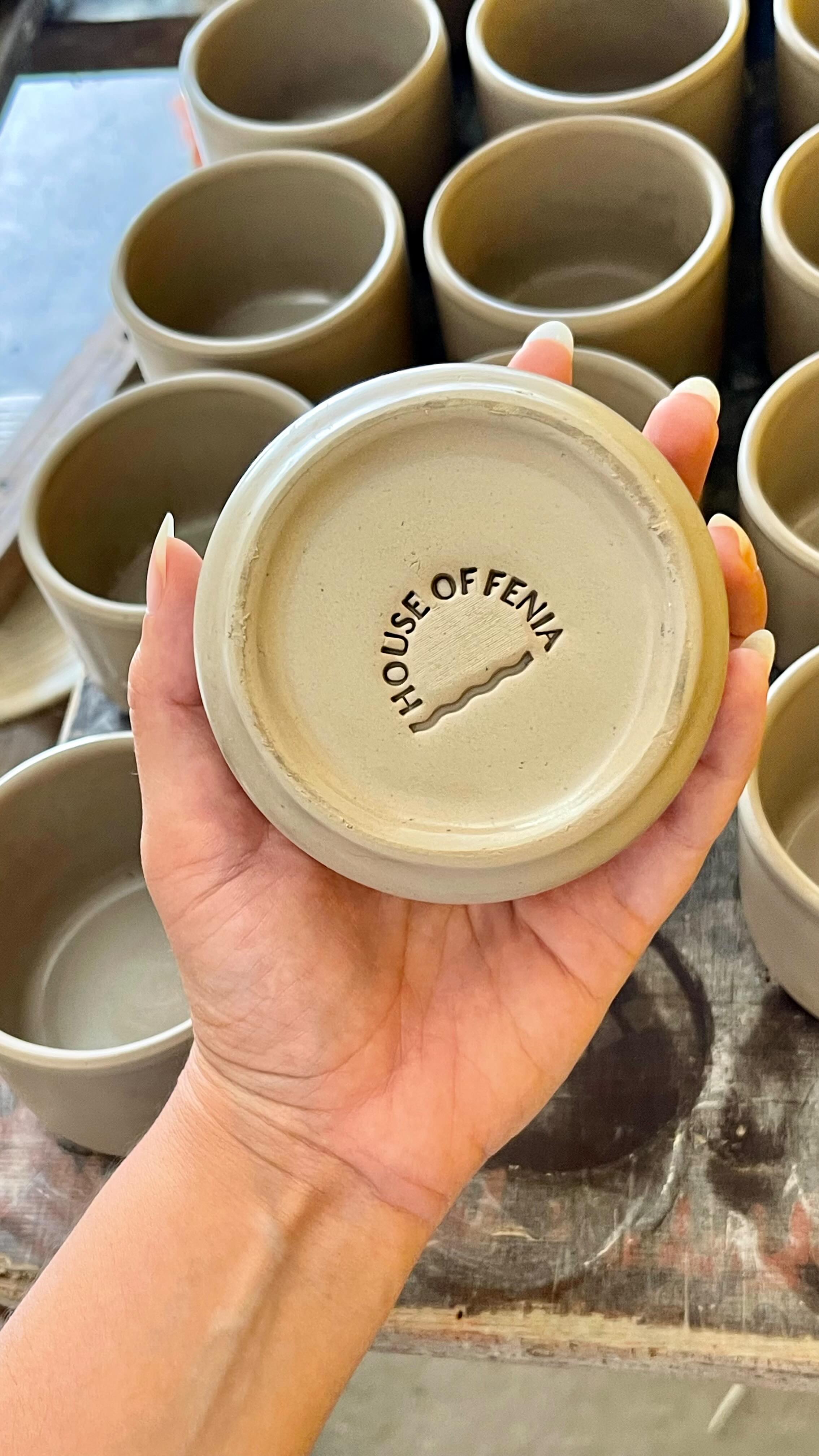 It’ Production Day, so come join me!
join me on this custom little production adventure for a client of mine where will be creating this beautiful little coffee cups! I can’t wait for them to come out the kiln so you can see the beautiful clay I chose! (You’ve got to love clients that say “Take it on you & Create!”
So Stay Tuned for the reveal and next steps 🫠
Oh and if you want some to custom for your brand or work, gifts etc. just reach out 🤍
#HouseOfFenia #HOF #HOFceramics #Ceramics #Pottery #Handmade #ComingSoon #CoffeeCups #CoffeeTime #Handmade #HandmadeInGreece #MadeInAthens #CustomGifts #ShopSmall