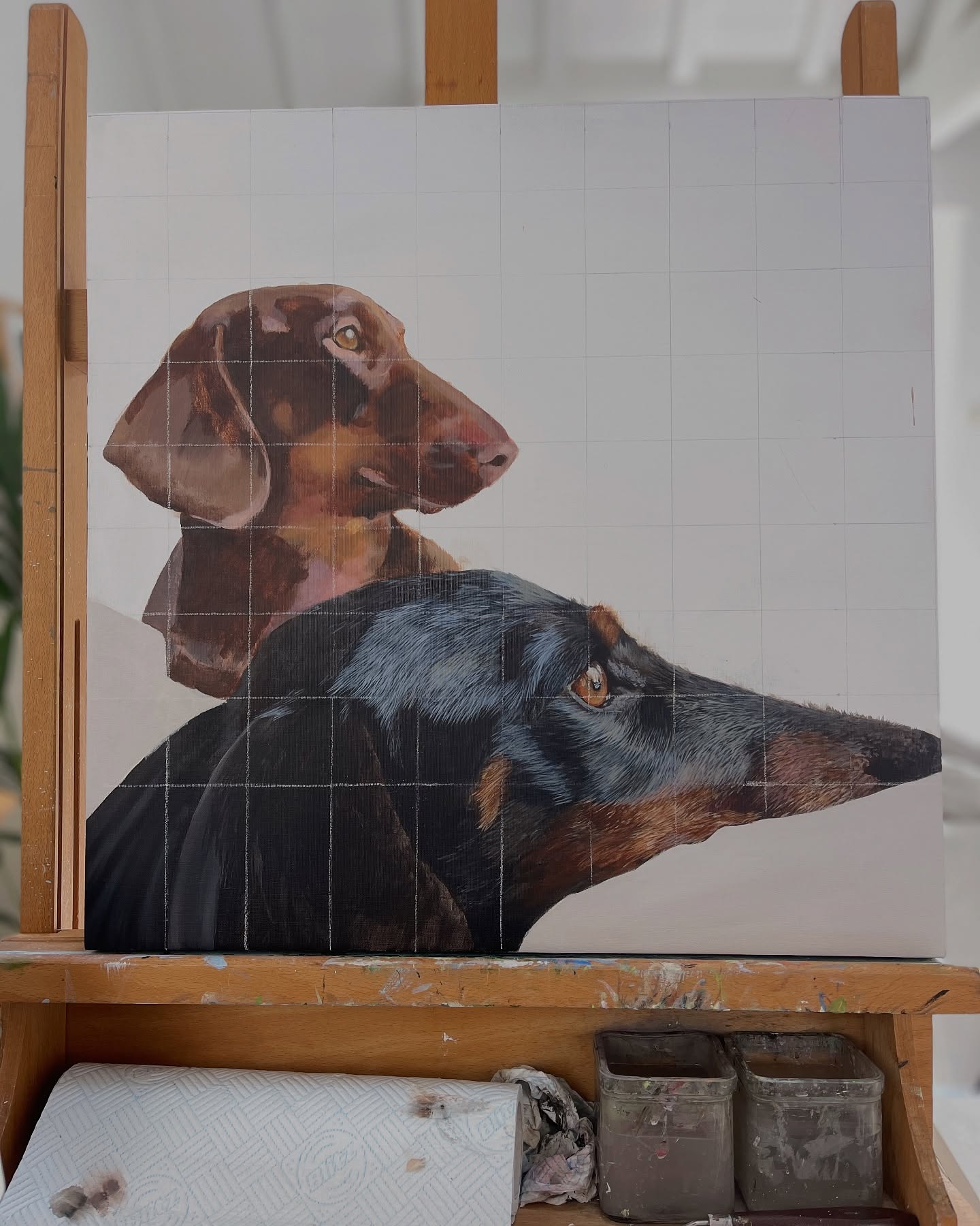 I’m enjoying working on these 3 paintings at the moment. 🥰