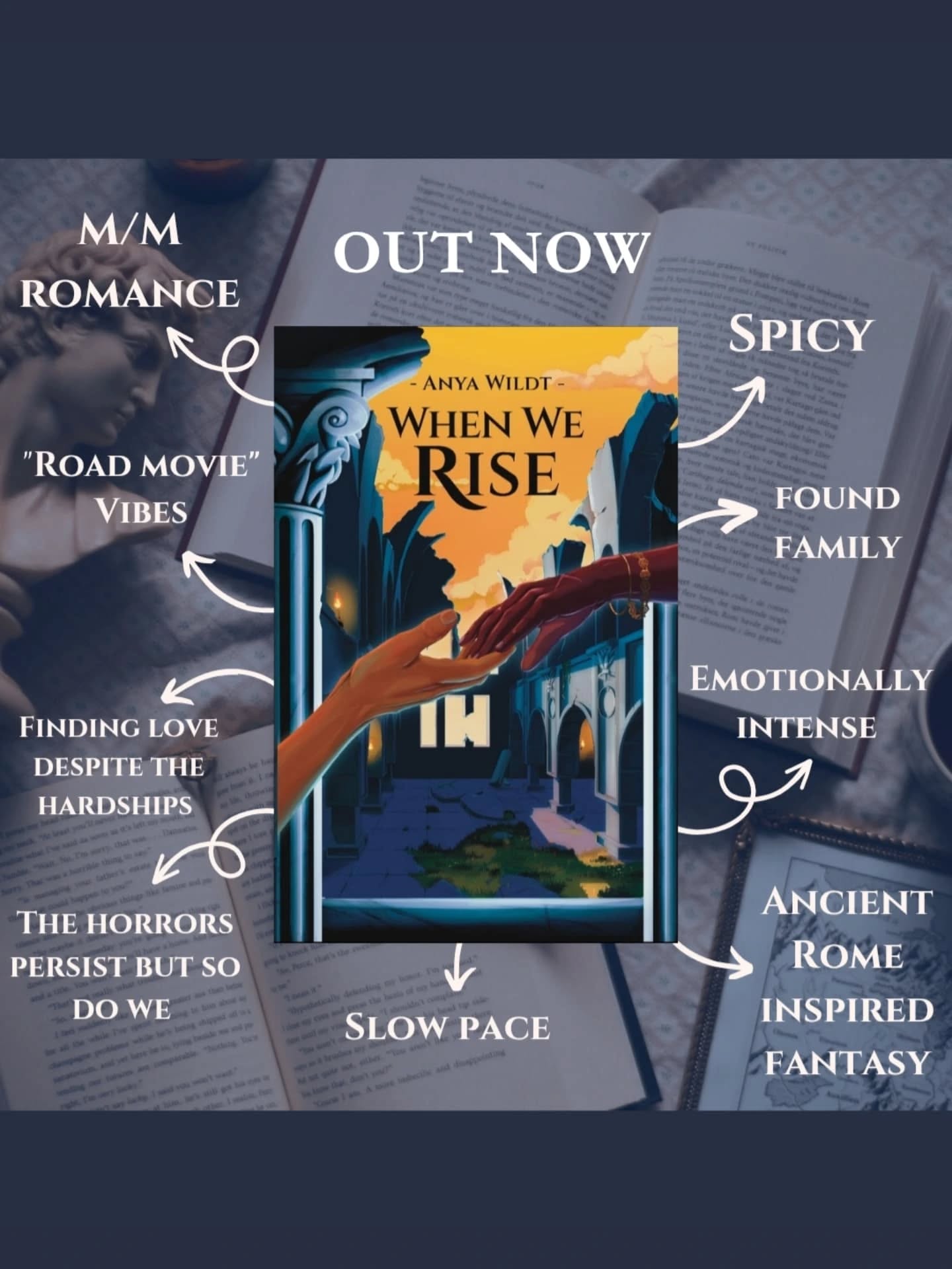 In case you missed it, WHEN WE RISE is OUT NOW wherever you prefer to buy books! 🥳
The intense sequel to the harrowing first book, As We Fall, has made its way into the world and is just waiting for you to grab it ✨️
Don't miss it!
Signed copies are also available directly from me ✒️📖
#mmfantasyromance #lgbtfantasy #pridebooks #mmbooks #mmbookstagram #queerbooks