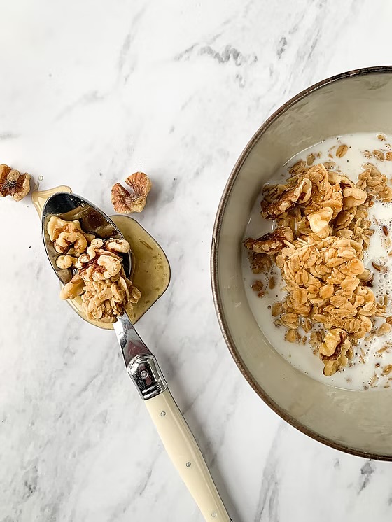 Warm, toasty, and just the right amount of sweet. 🍁
Our Maple Walnut Granola is like a hug in a bowl. Made with real maple syrup, crunchy walnuts, and simple ingredients you can feel good about.
Perfect for topping your yogurt, pairing with coffee, or enjoying straight from the bag.
Tap the link in bio to try it for yourself!