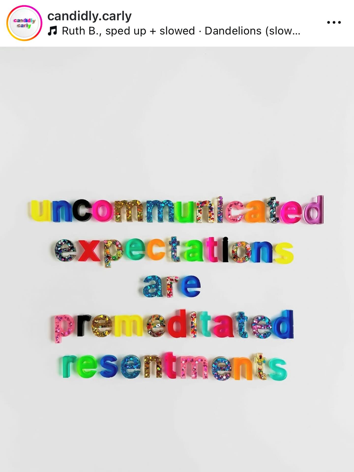 This is one of the most common issues I work with. Communicate your needs/wants, and THEN if they let you down it can be addressed constructively.
I’m specifically looking at women in relationships with men, here 👀 they can’t read your mind, and it’s unfair to hold them hostage due to that.
