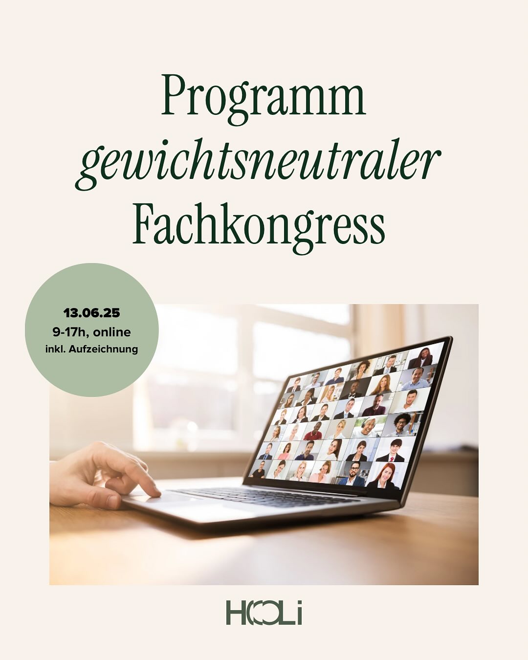 Wie findet ihr unser Programm? 😍
Letzte Chance für Tickets zum Kongress!
13.06. • 9-17 • online • inkl. Aufzeichnung
#gewichtsneutral #gewichtsneutralemedizin #gewichtsneutralegesundheitsförderung #fachkongress