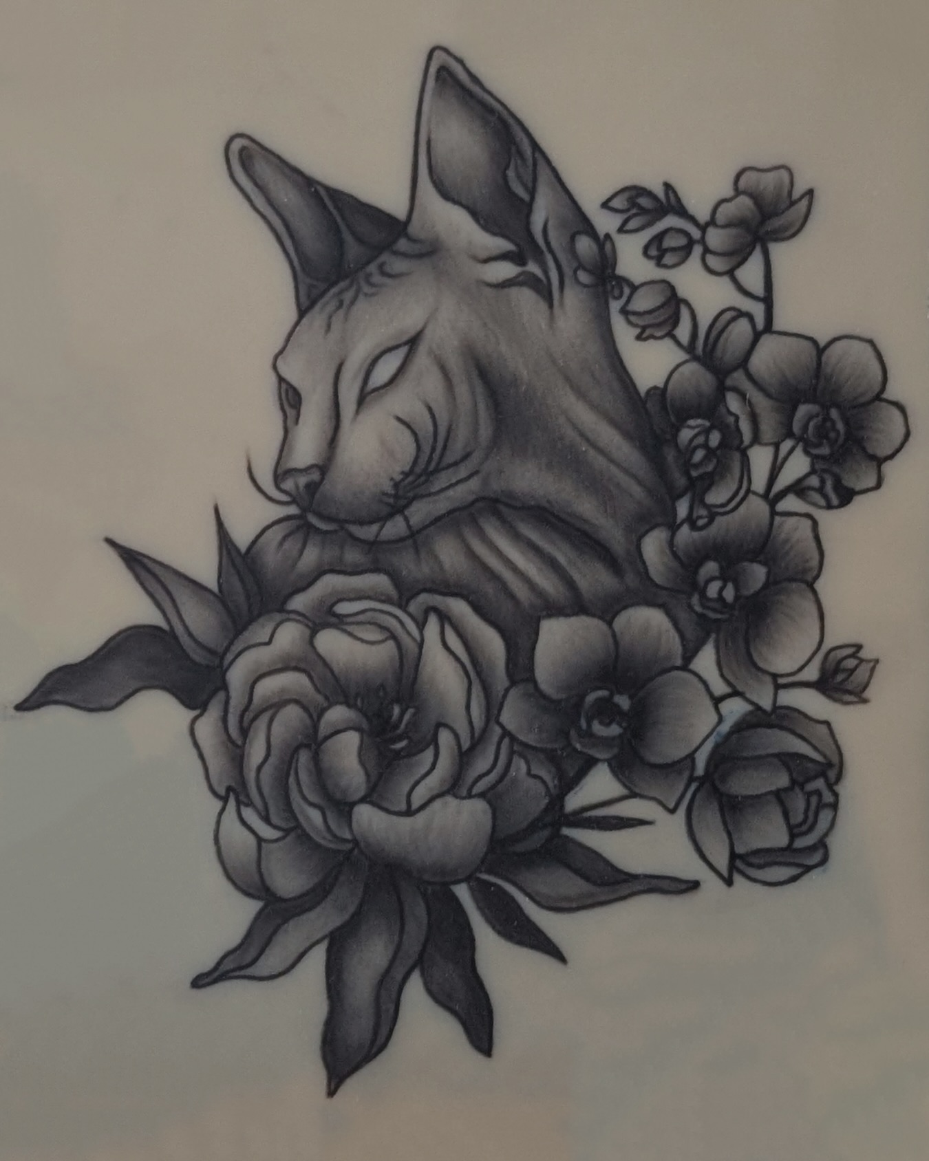 Tattooed this sphinx cat and floral piece on fake skin, a concept I’ve carried with me and evolved over the years.
.
Seeing it come to life this way reminds me how far I’ve come. Still one of my personal favourites. ✨
.
#sphinxtattoo #cattattoo #fakeskintattoo #tattoopractice #blackworktattoo #floraltattoo #tattooartistinprogress #tattoogrowth #blackworkflash