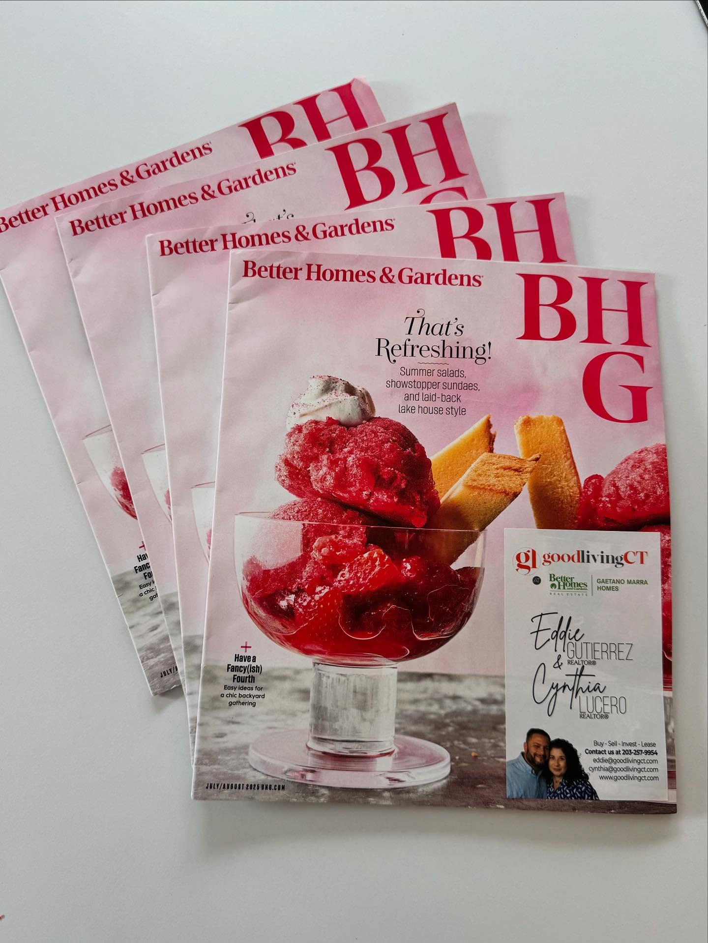 July issue preview. Great summer recipes for your gathering. Looking cool and refreshing. #betterhomesandgardens #betterhomesandgardensrealestate