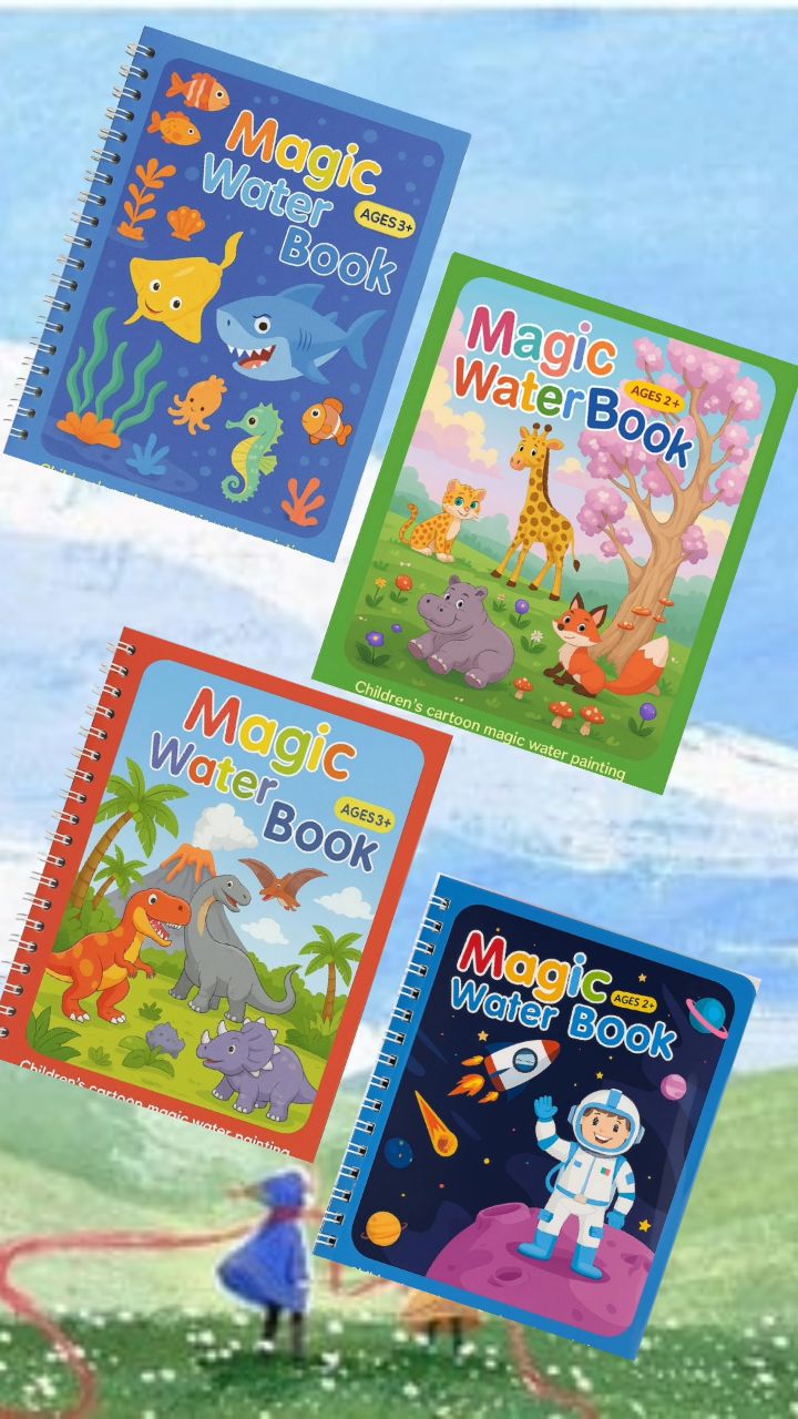 Unlock a World of Imagination – One Bundle, Four Adventures
Magic Water Book for Kids – Reusable, Mess-Free Coloring Fun (Buy 3 Get 1 Offer in UAE)
• Reusable Water Drawing Book for Toddlers – No Paint, No Mess, Refillable Pen Included
Let your child’s flow—without the mess! Our Magic Water Book is a reusable, eco-friendly drawing book that brings pictures to life using only water. Simply fill the refillable pen with water and draw! The images magically appear—and fade after drying, ready to use again.
✅ Ideal for kids aged 2–6
✅ Mess-free & non-toxic
✅ No ink, no paint, no cleanup
✅ Perfect for travel, playdates & gifts
📦 Available now for AED 25 or grab our popular Buy 2 Get 1 for AED 49 deal!
🚚 Fast delivery in Dubai & UAE.
⸻
#MagicWaterBook #KidsActivityUAE #MessFreeArt #ReusableDrawingBook #dubaikidstoys#amoiratoys #amoirafinds #toodlerfunlearning