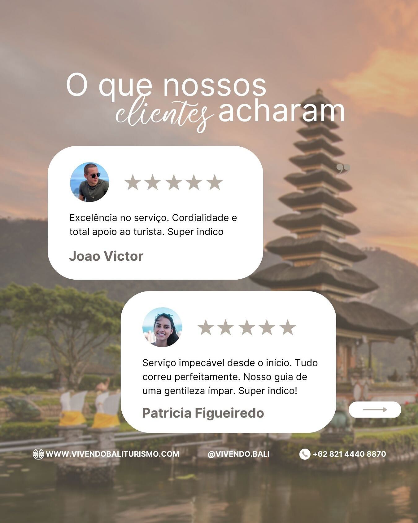 Vem se juntar a gente!
Vamos adorar mostrar para vocĂȘ um pouquinho da Bali que tanto amamos âșïž
Veja mais reviews em nosso perfil no Google Maps đ„°
#brasileirosembali #brasileirosnaindonesia #brazucasembali #destinosimperdiveis #viajandopelomundo #mulheresviajantes