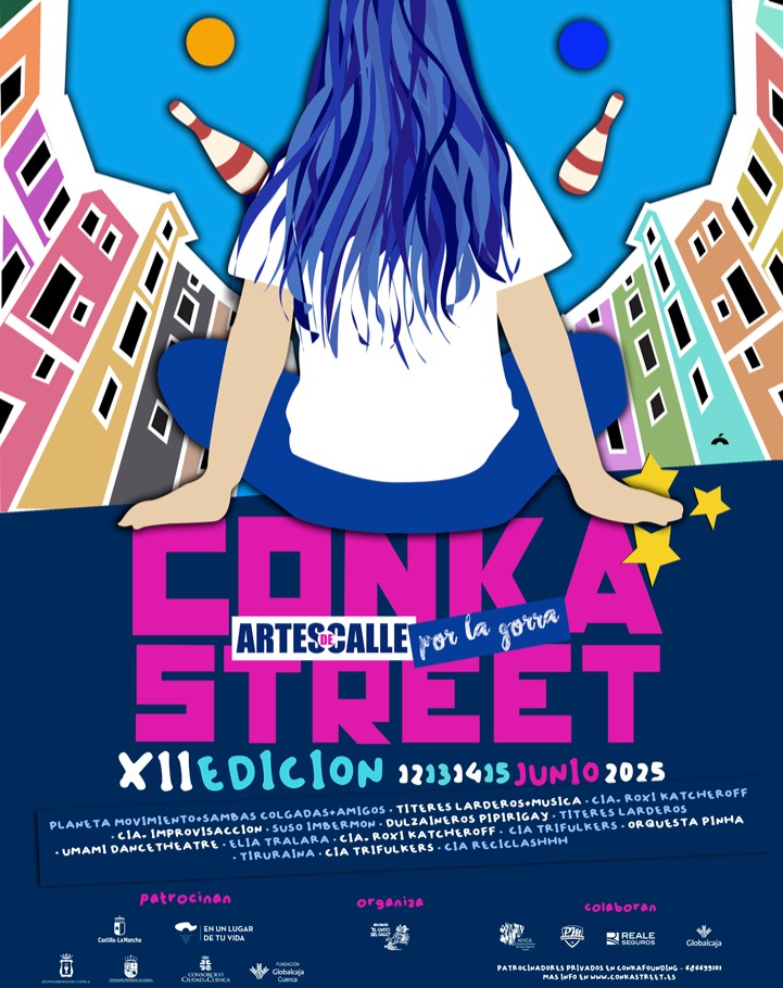 Mañana sábado 14 de junio actuamos por 1ª vez en el festival de calle @conka_street muchas gracias Rafa por la invitación.
Actuaremos a las:
- 12:15 en el Parque del Huecar,
- y a las 18:15 en el Jardín de los Poetas.
Recuerda que puedes colaborar con Conka Street a través del crowdfunding en conkastreet.com y con tus aportaciones en la gorra de los artistas.
#cuencaespaña #umamidance #umamidancetheatre #breakdance #breaking #theatre #theater #treatro #dance #danza #festivaldecalle #teatrodecalle #streetfestival #streetfest #artistadecalle #papikaos #chocosexy #bboy #bboying #pantomime #physicalcomedy #españa🇪🇸 #conkastreet