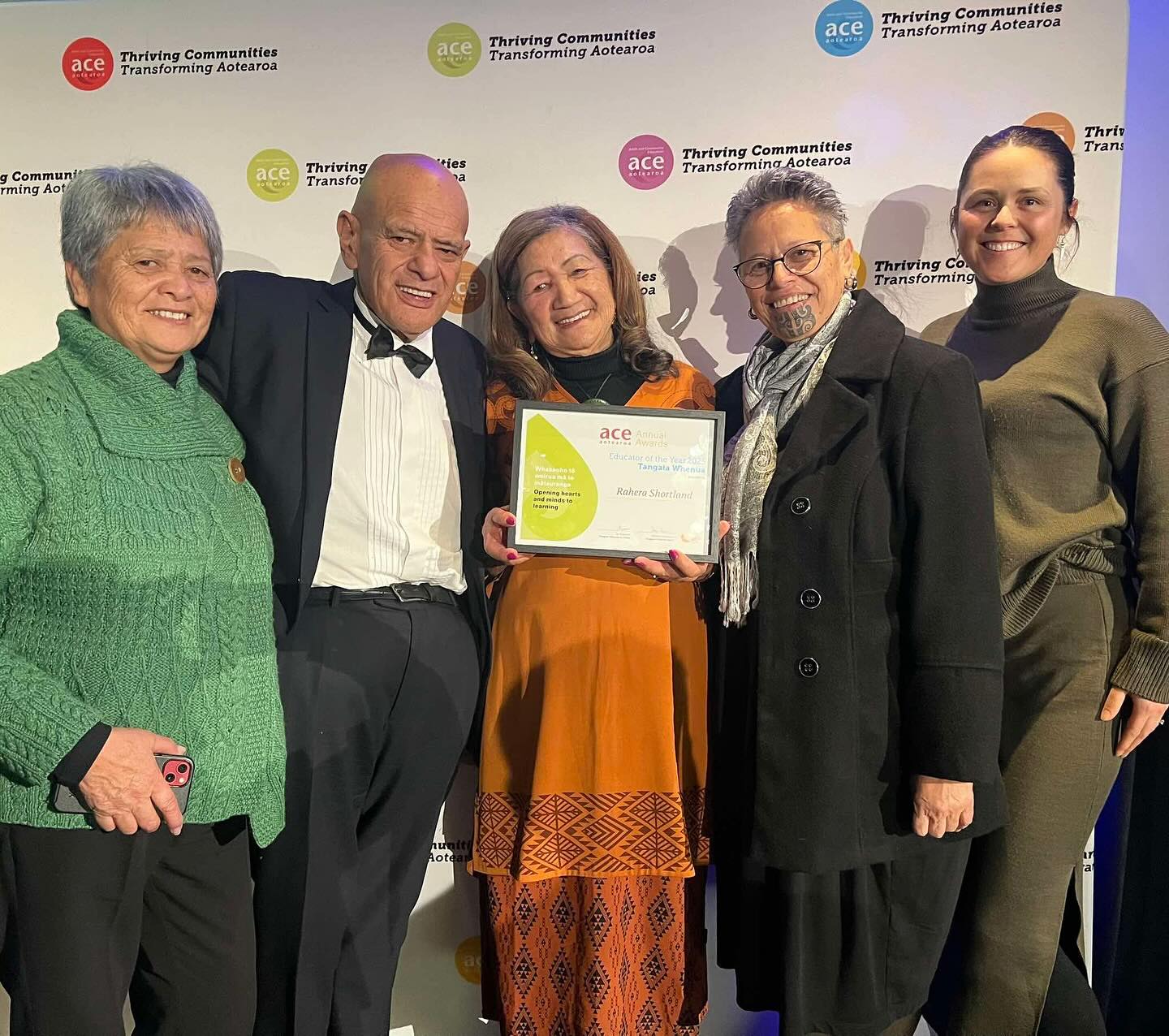 I whakanuia e ACE Aotearoa i tō mātou Manutea a Whaea Rahera Shortland ki te tohu ‘Educator of the Year 2025 - Tangata Whenua mō ana mahi whakaako i roto i te 50 tau!
🥳👏🏼🎉
🧡🧡🧡
#teataarangi #tereomāori #ACEaotearoa