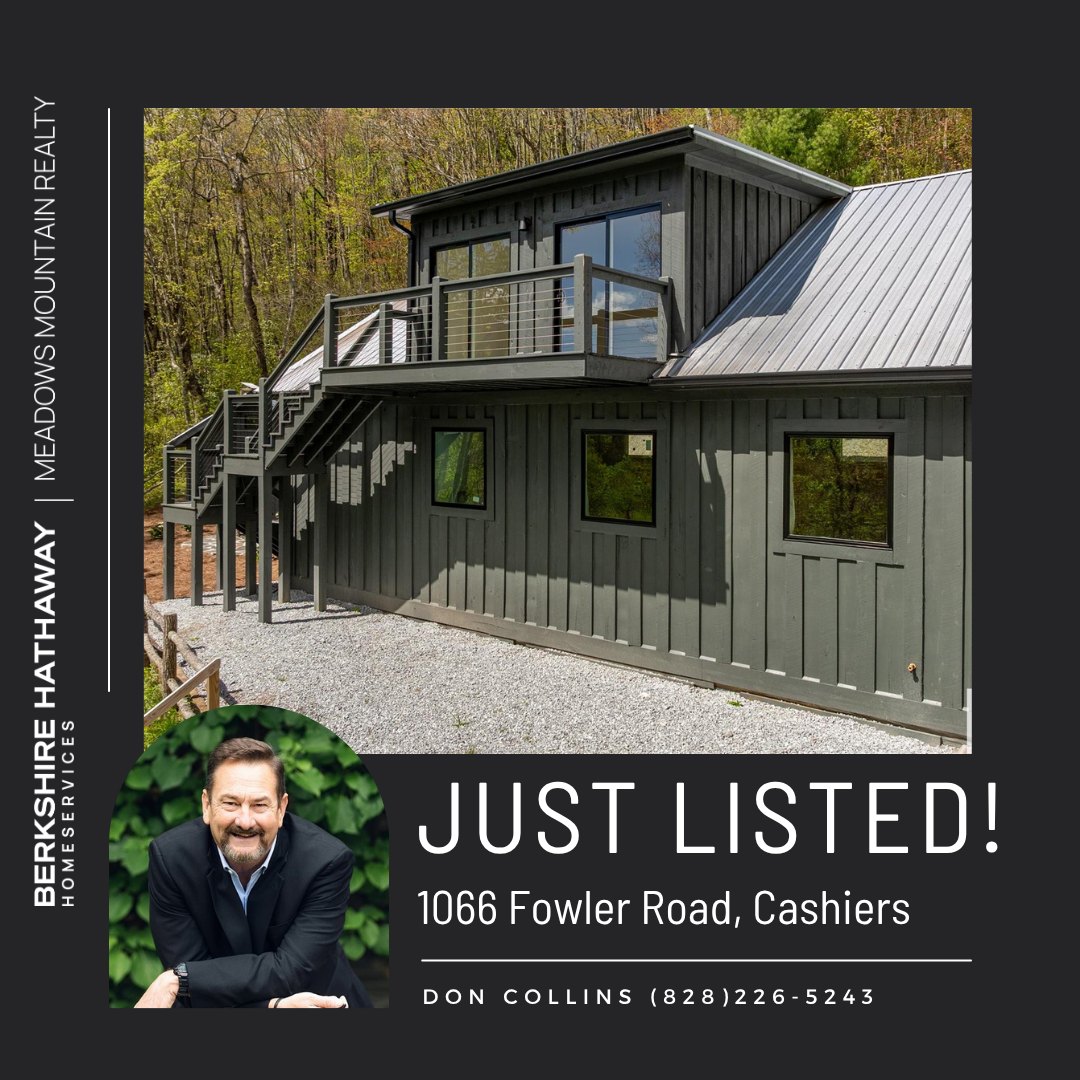 🔑 Must-See Monday! 🏡✨
New Price Alert! This charming 1 bed, 2 bath mountain retreat sits on 2.13 acres with stunning views and endless potential! Just minutes from Cashiers & Lake Glenville, it features a heated oversized garage with a full bath—perfect for a shop, toys, or even more living space. Bonus custom outbuilding, landscaped yard, rock fire pit, and Starlink internet already installed.
Listed by Don Collins
#MustSeeMonday #MountainLiving #CashiersNC #BHHSMMR #NewPrice
