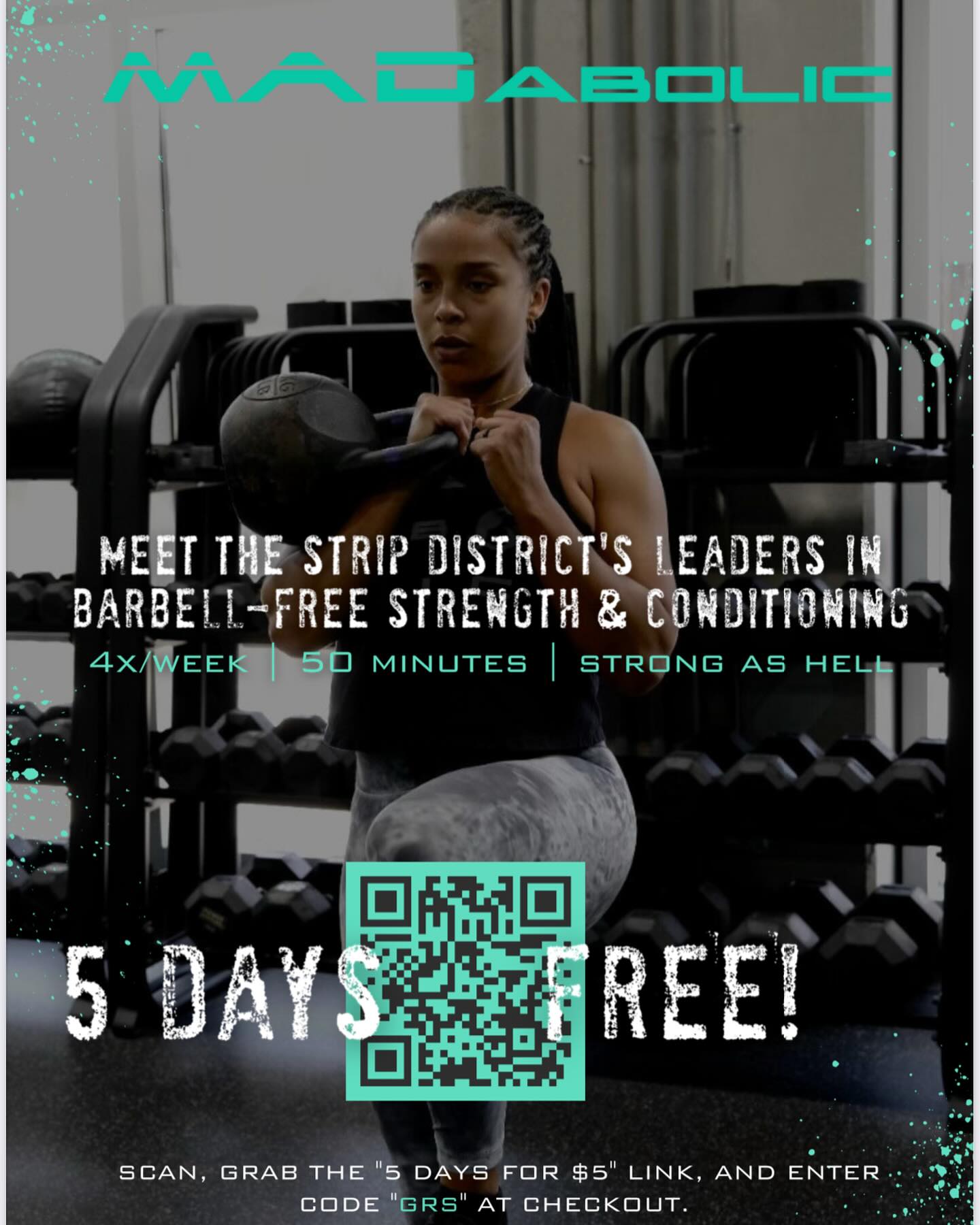 🔥 NEW COLLAB ALERT 🔥
We’ve teamed up with @mad_thestrip — the Strip District’s leaders in barbell-free strength & conditioning 💪🏾💥
💚 Use code GRS at checkout to claim 5 DAYS FREE and experience training that’s STRONG AS HELL just like YOU.
Whether you’re building your power, protecting your peace, or just switching up your routine… this is the move. 🏋🏽♀️✨
Oh — and we’ve got something special dropping next week 👀 Stay tuned. You’re gonna want to be first to know. 🖤
#GirlsRunningShit #GRSxMADabolic #WellnessIsPower #PittsburghFitness #StrongAsHell #CommunityCollab #WomensWellness