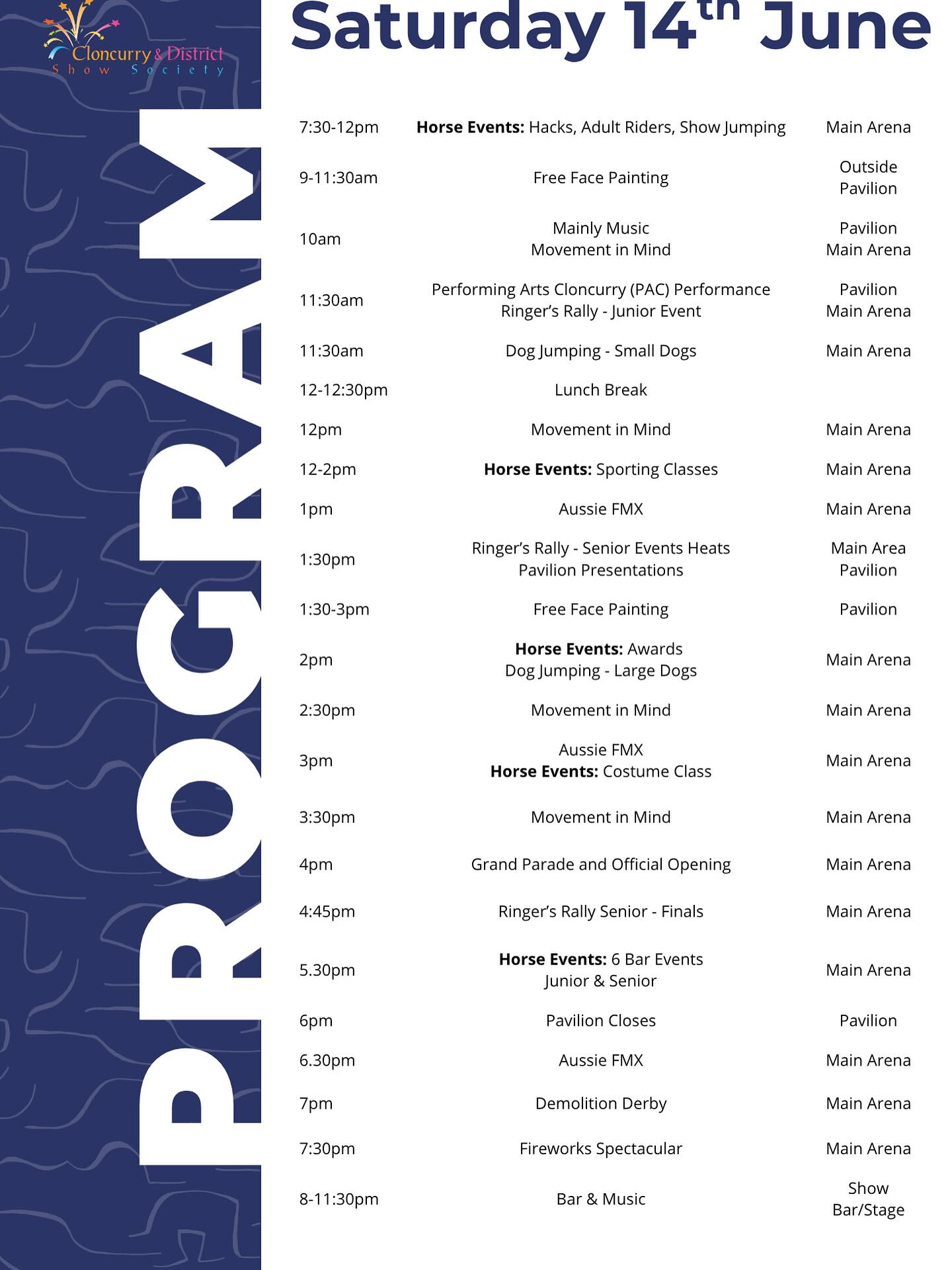 ๐ฃ Saturday Program